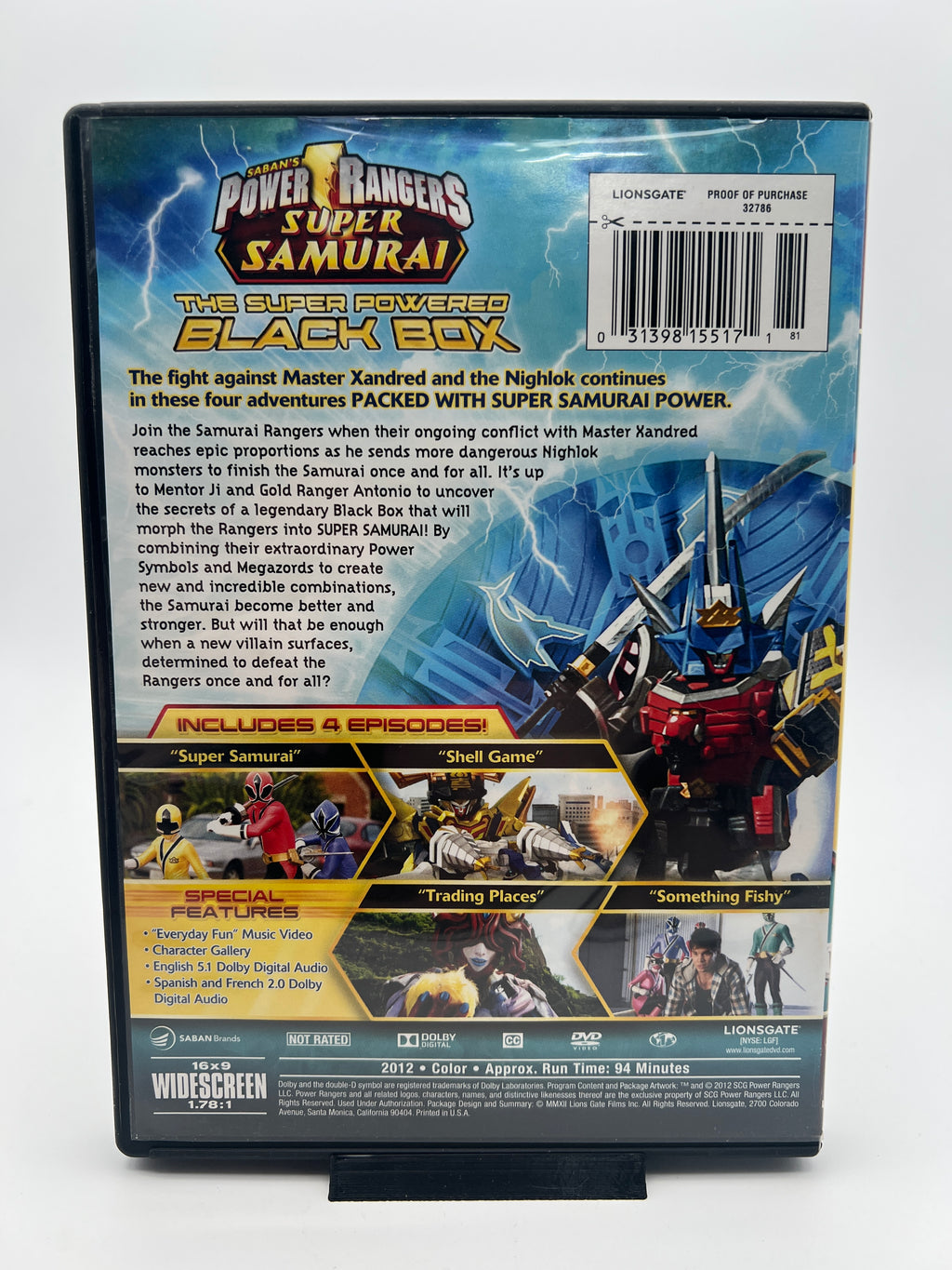 Power Rangers Super Samurai The Super Powered Black Box