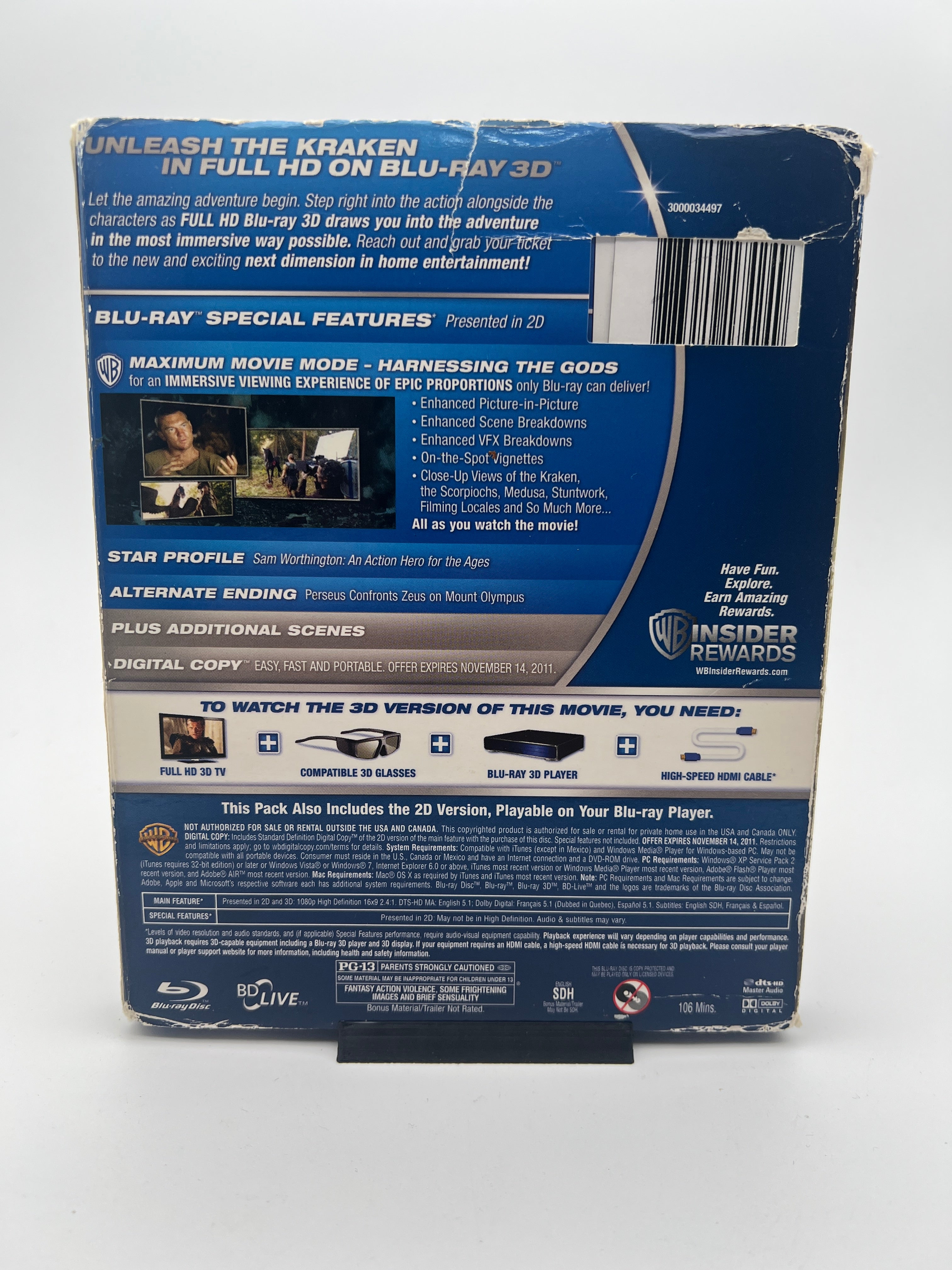 Clash of the Titans 3D W/ Slipcover
