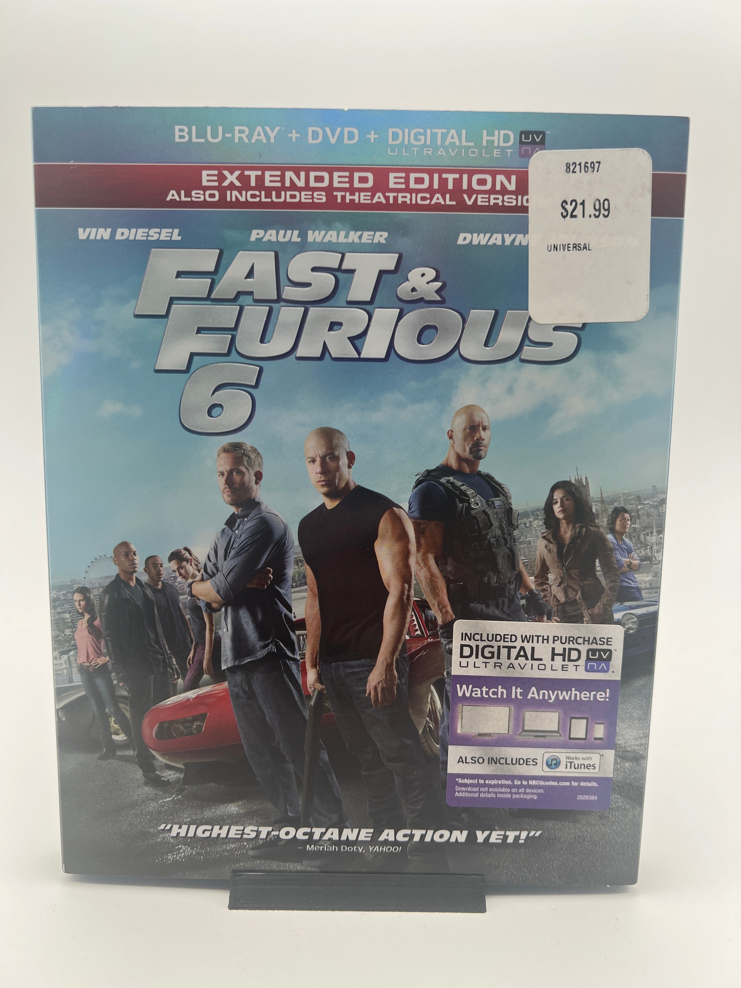 Fast & Furious 6 W/ Slipcover