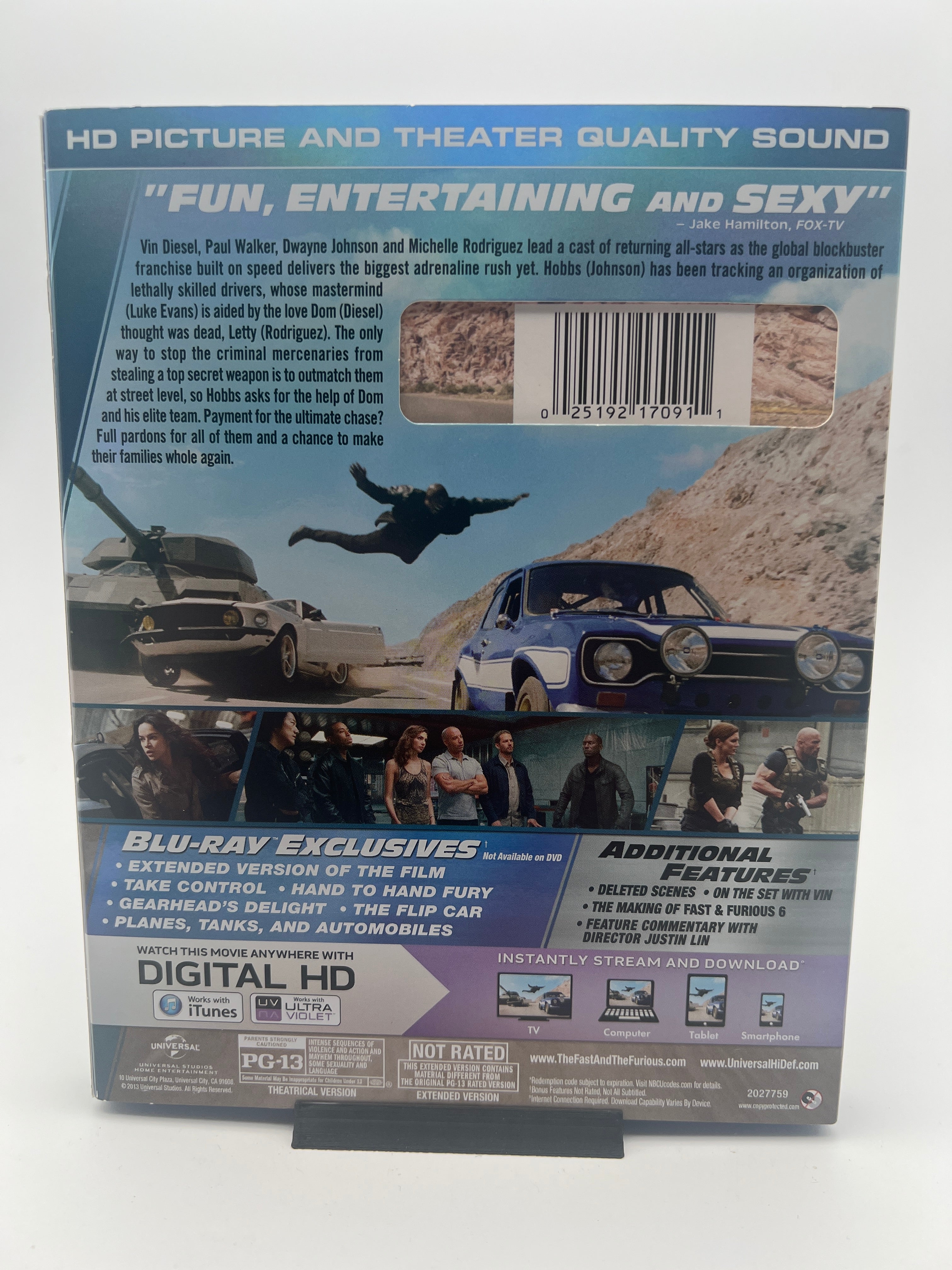 Fast & Furious 6 W/ Slipcover