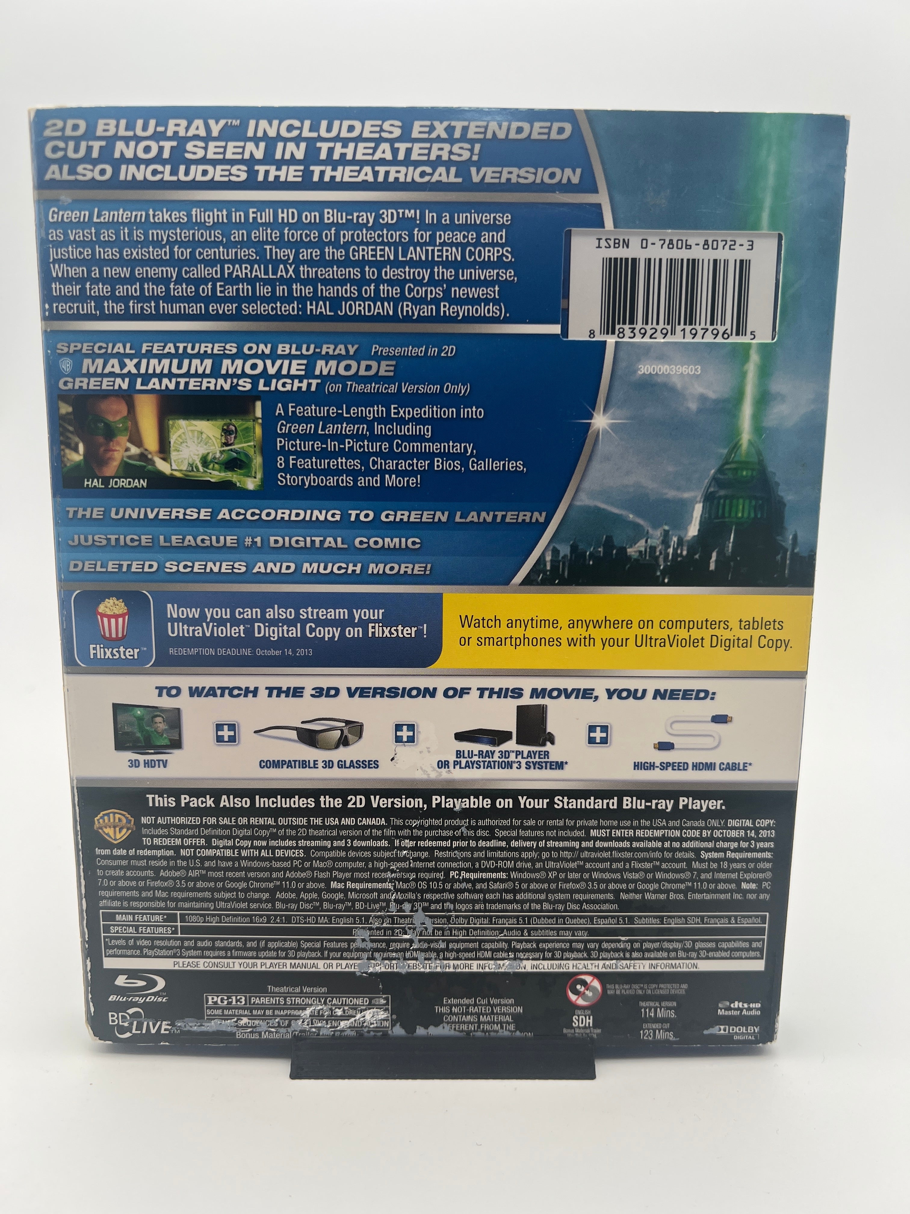 Green Lantern 3D W/ Slipcover