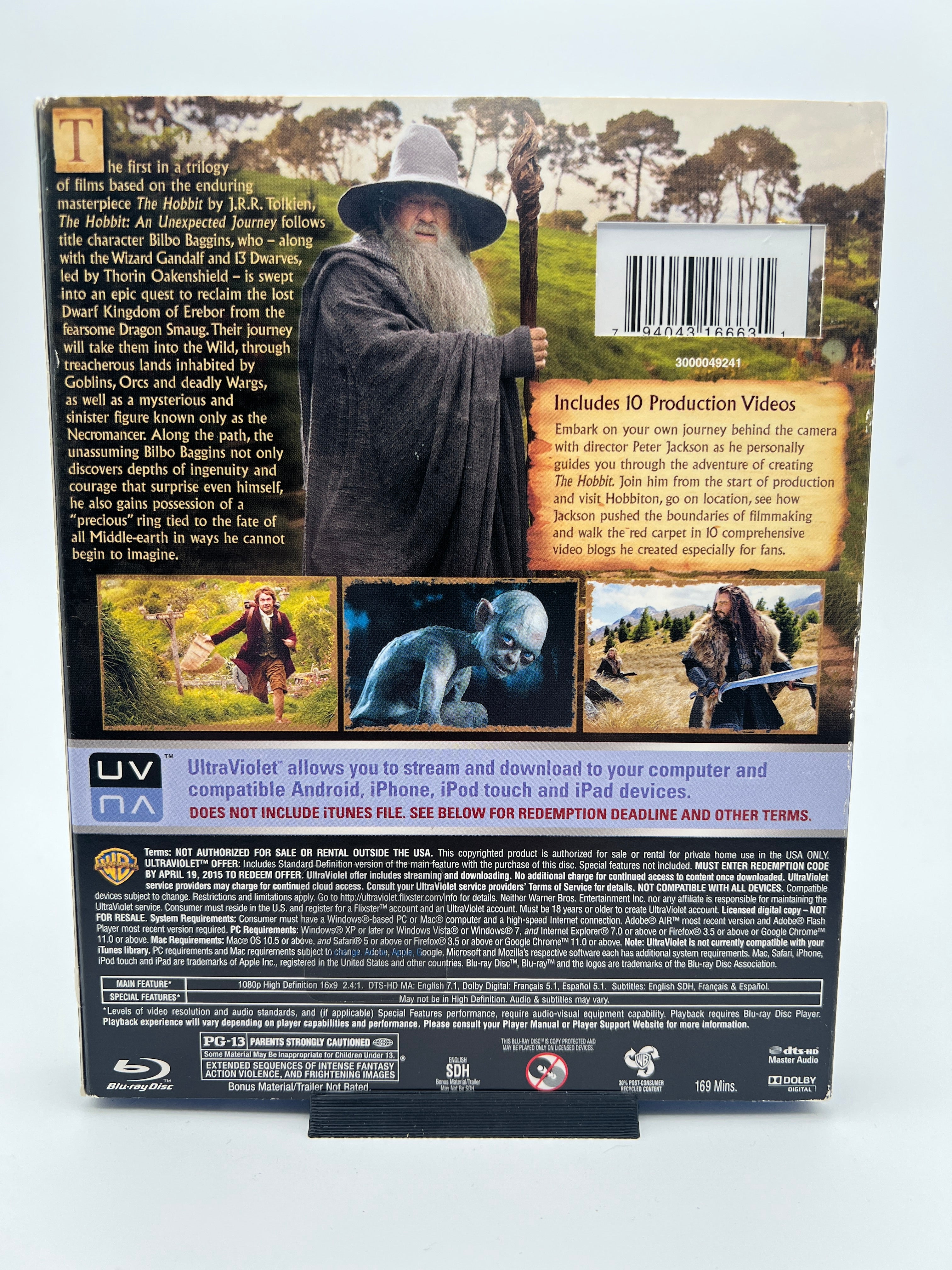 Hobbit, The: An Unexpected Journey W/ Slipcover