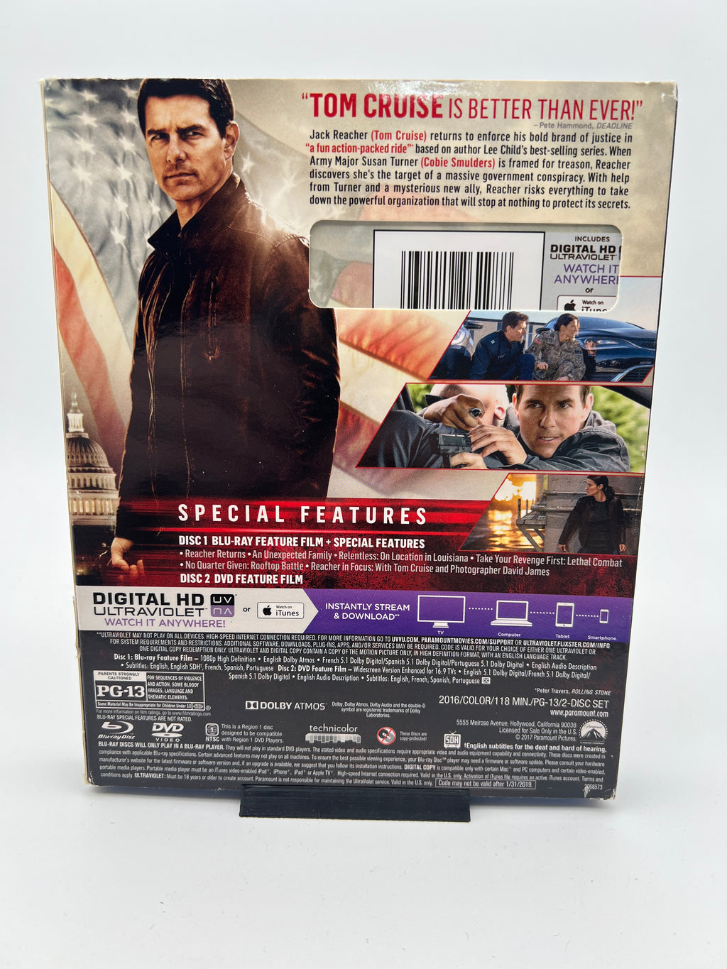 Jack Reacher: Never Go Back W/ Slipcover