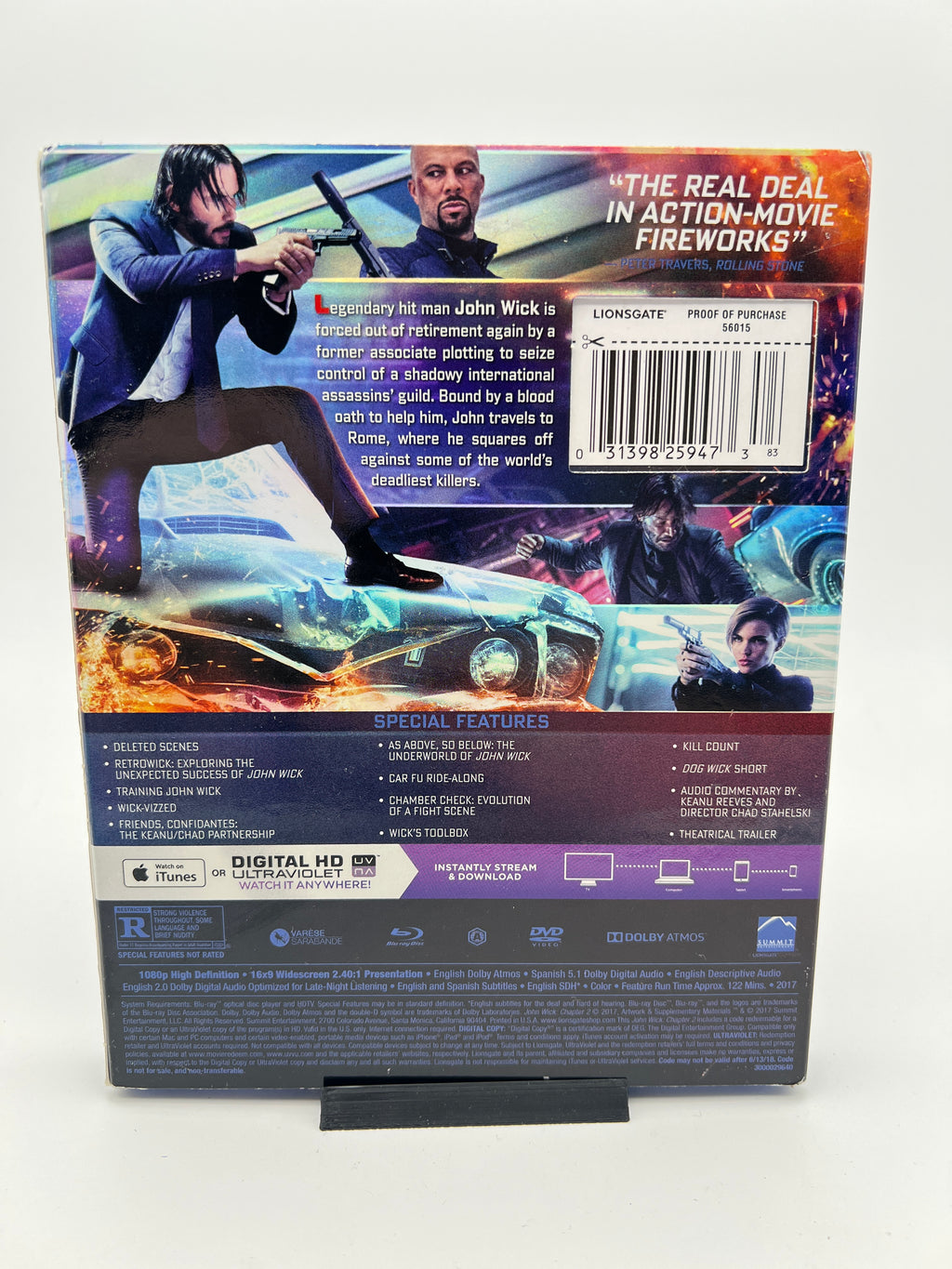 John Wick Chapter 2 W/ Slipcover