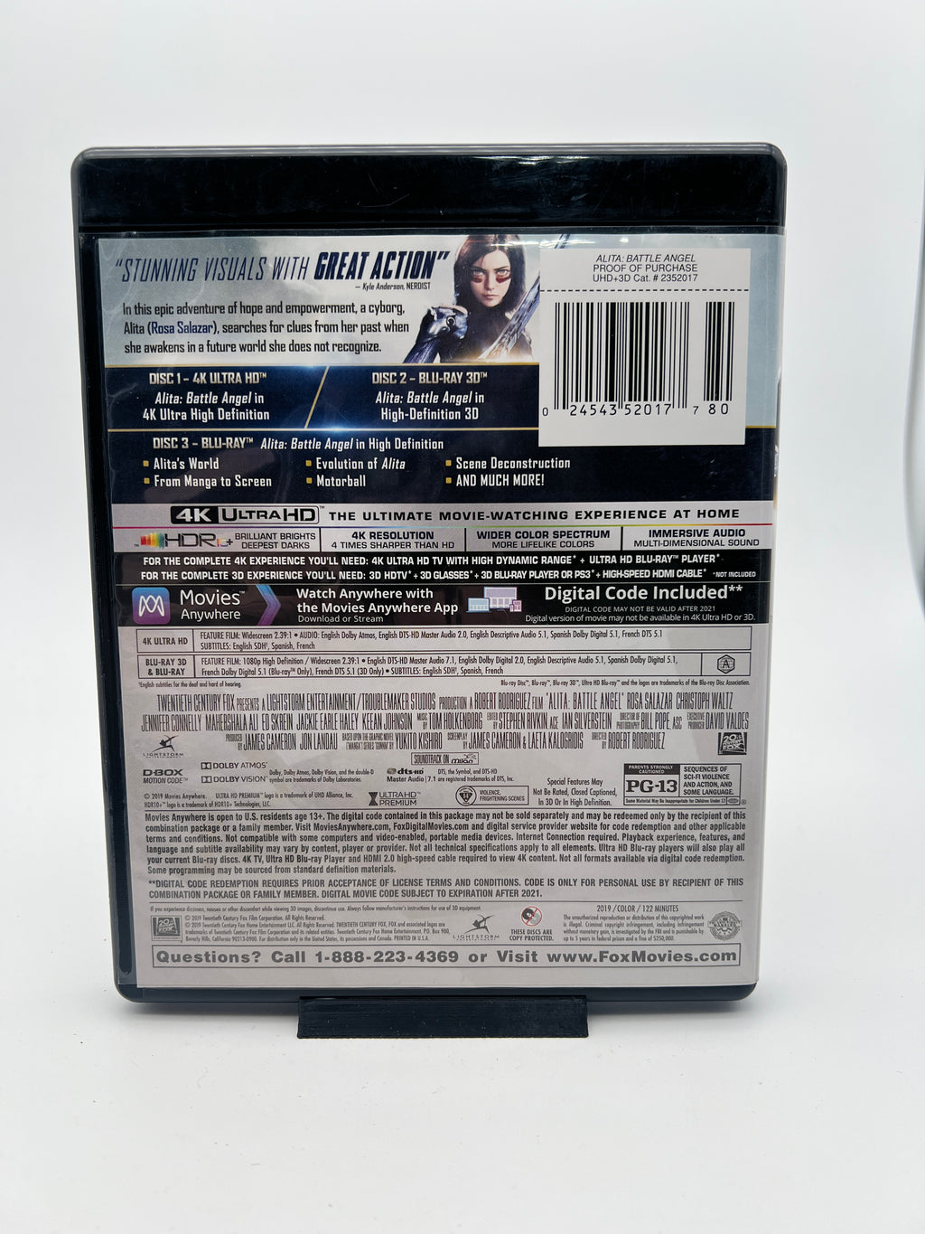 Alita Battle Angel 3D 4K Ultra HD