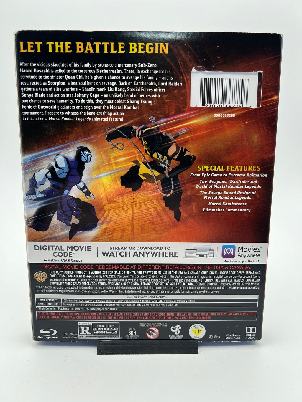 Mortal Kombat Legends: Scorpion’s Revenge W/ Slipcover