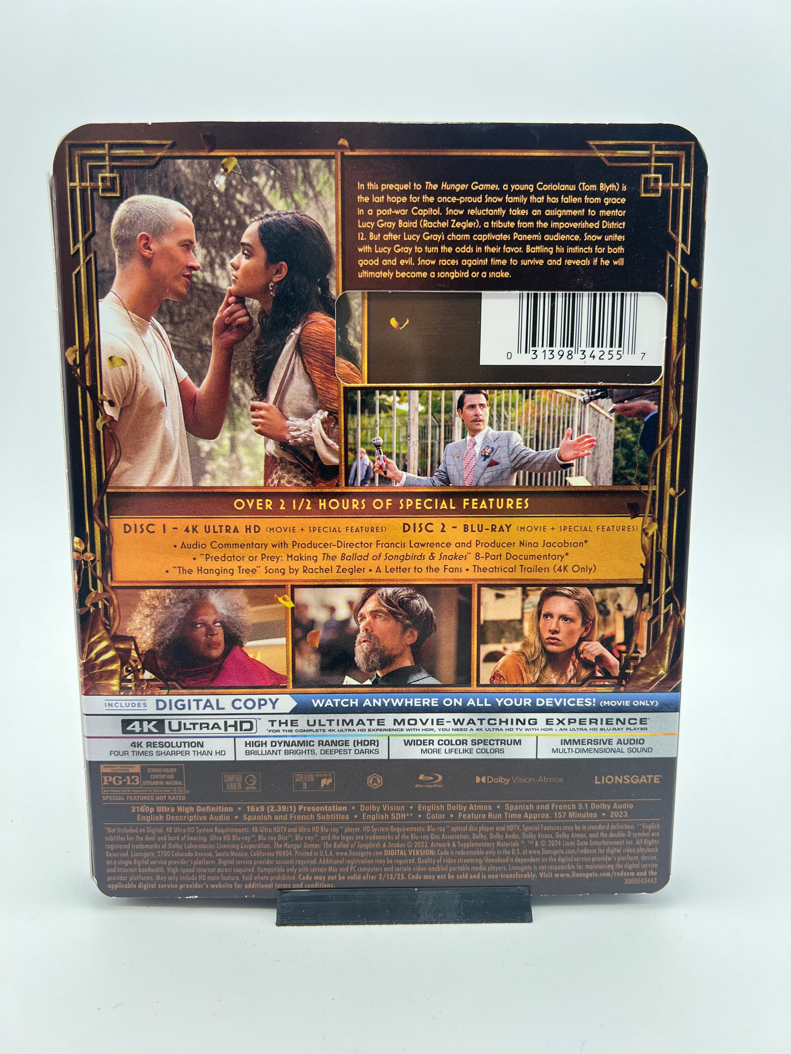 Hunger Games, The: The Ballard of Songbirds & Snakes 4K Ultra HD W/ Slipcover