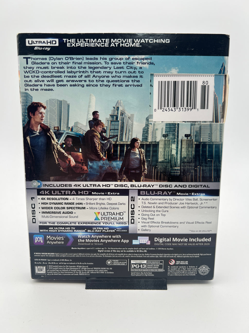 Maze Runner: The Death Cure 4K Ultra HD W/ Slipcover