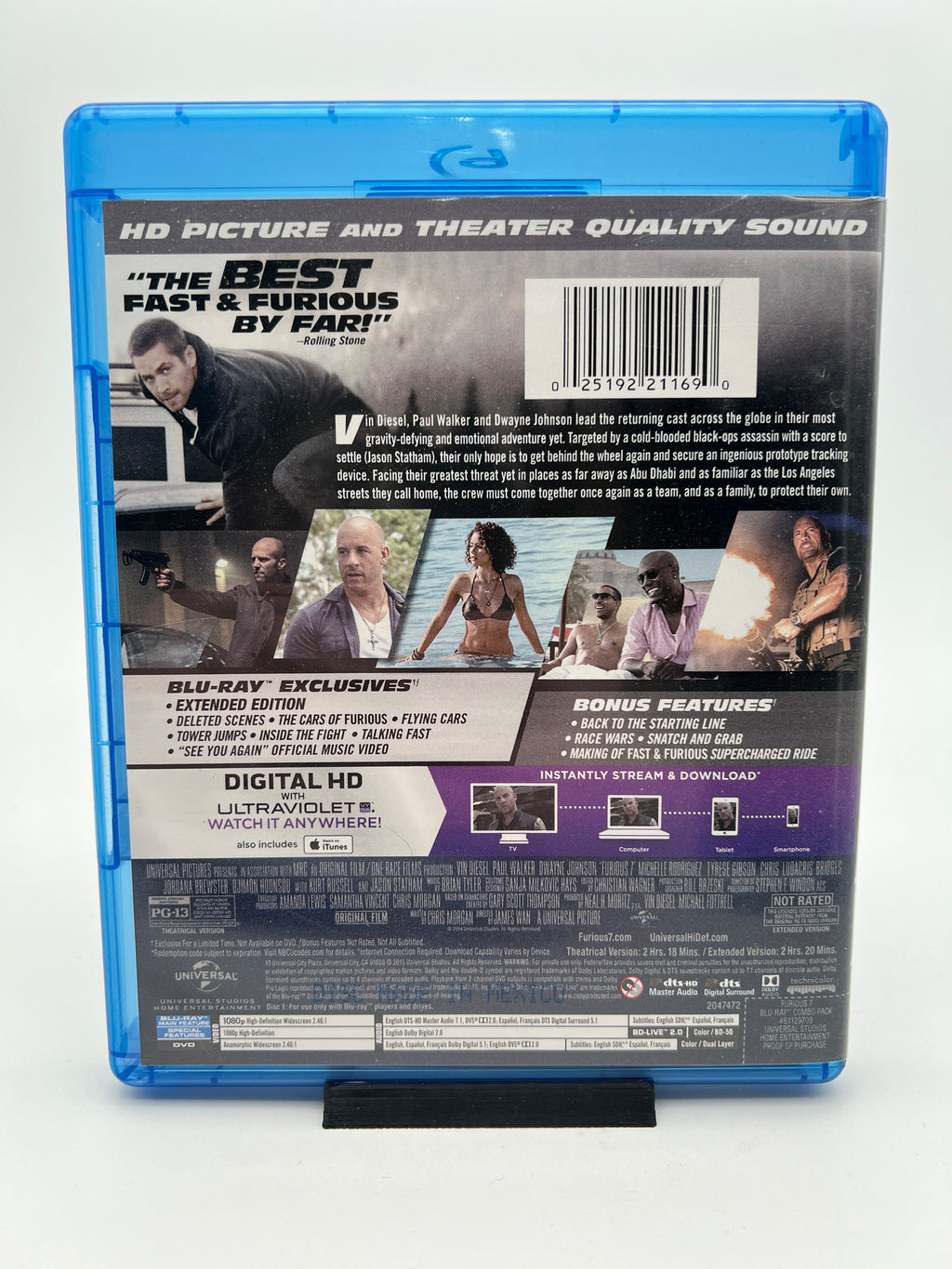 Furious 7 (blu-ray only)