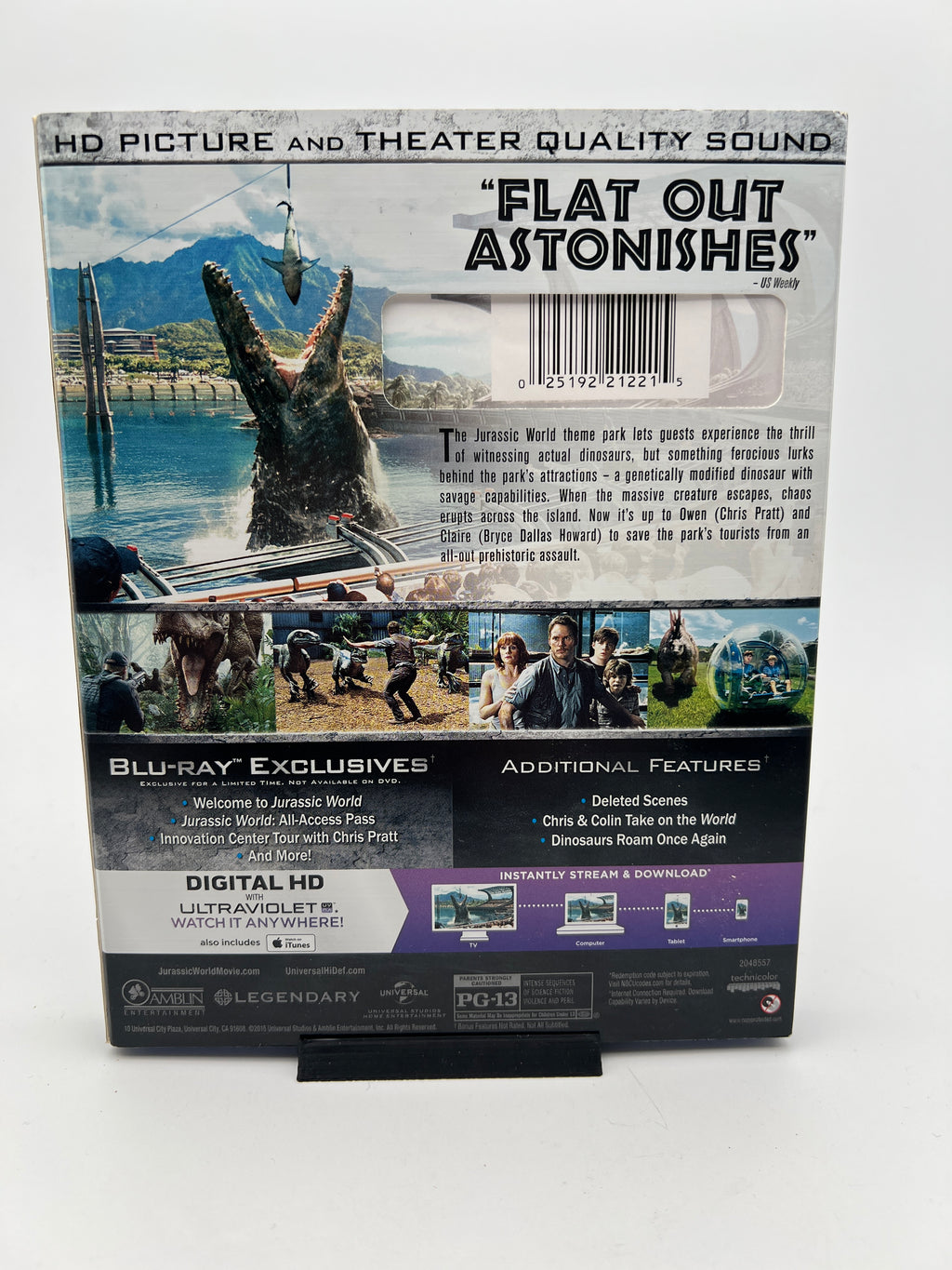Jurassic World W/ Slipcover (blu-ray only)