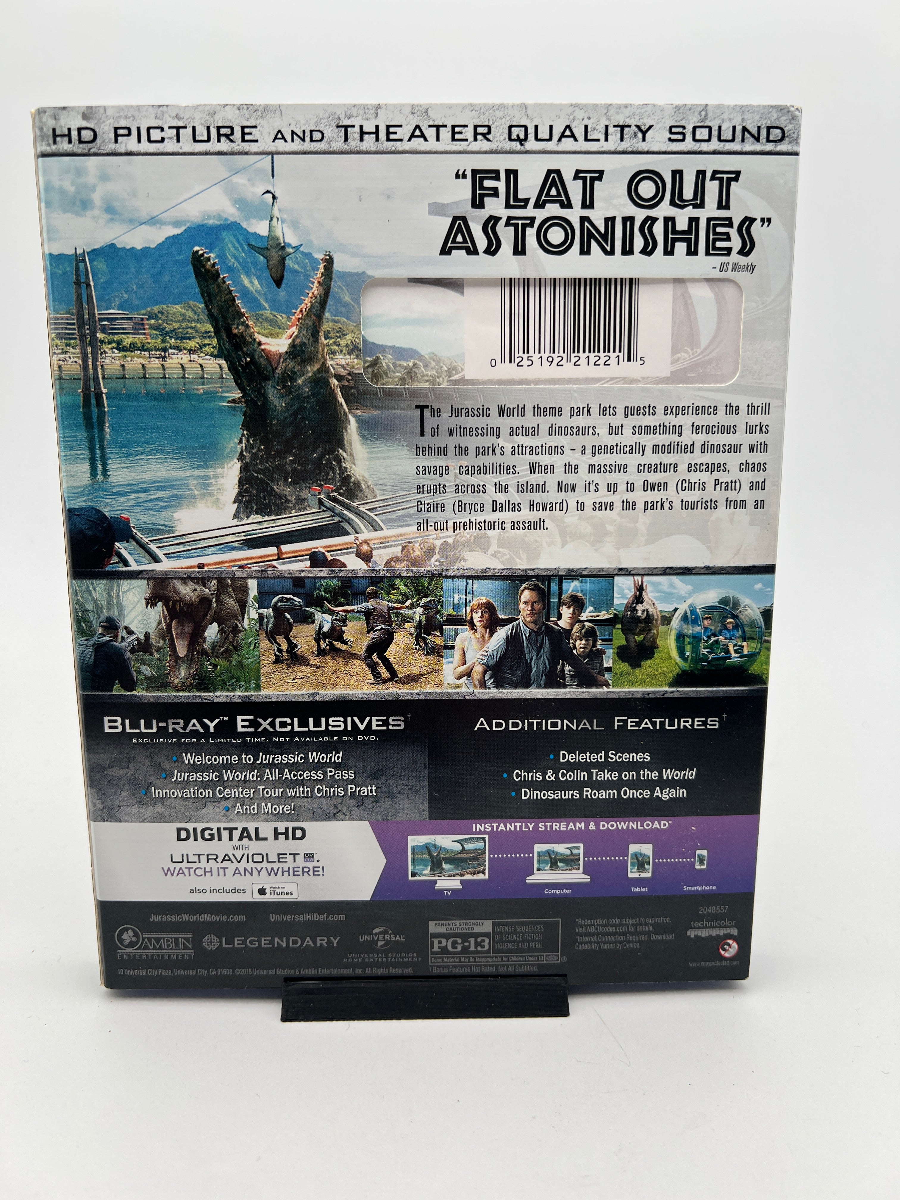 Jurassic World W/ Slipcover (blu-ray only)