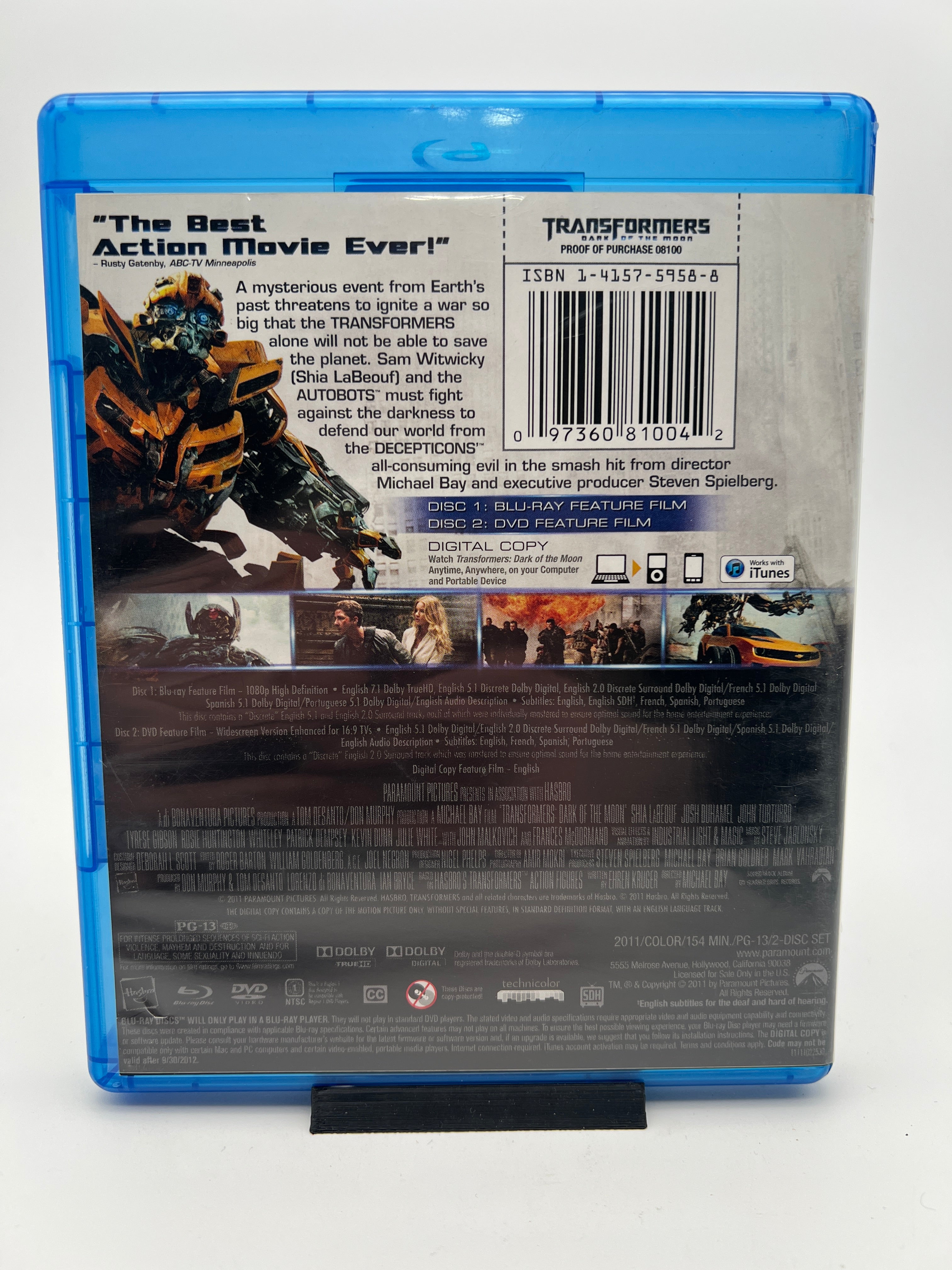 Transformers Dark of the Moon (blu-ray only)
