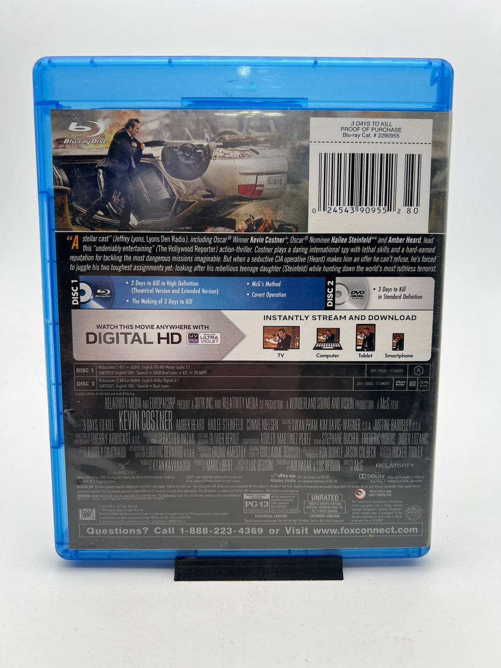 3 Days to Kill (blu-ray only)