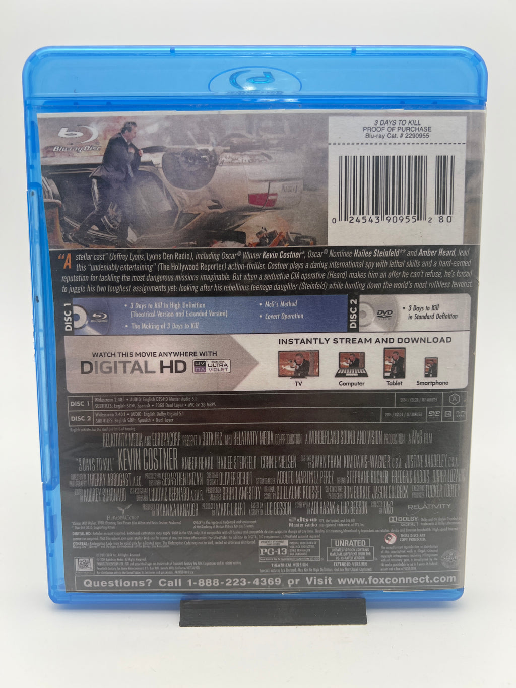 3 Days to Kill (blu-ray only)