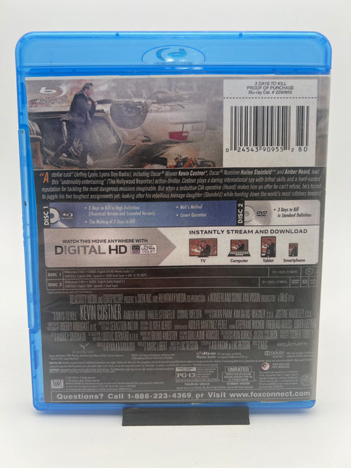 3 Days to Kill (blu-ray only)
