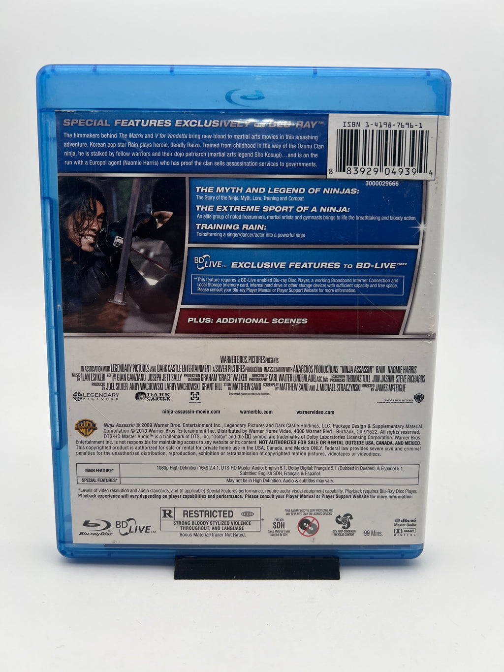 Ninja Assassin (blu-ray only)