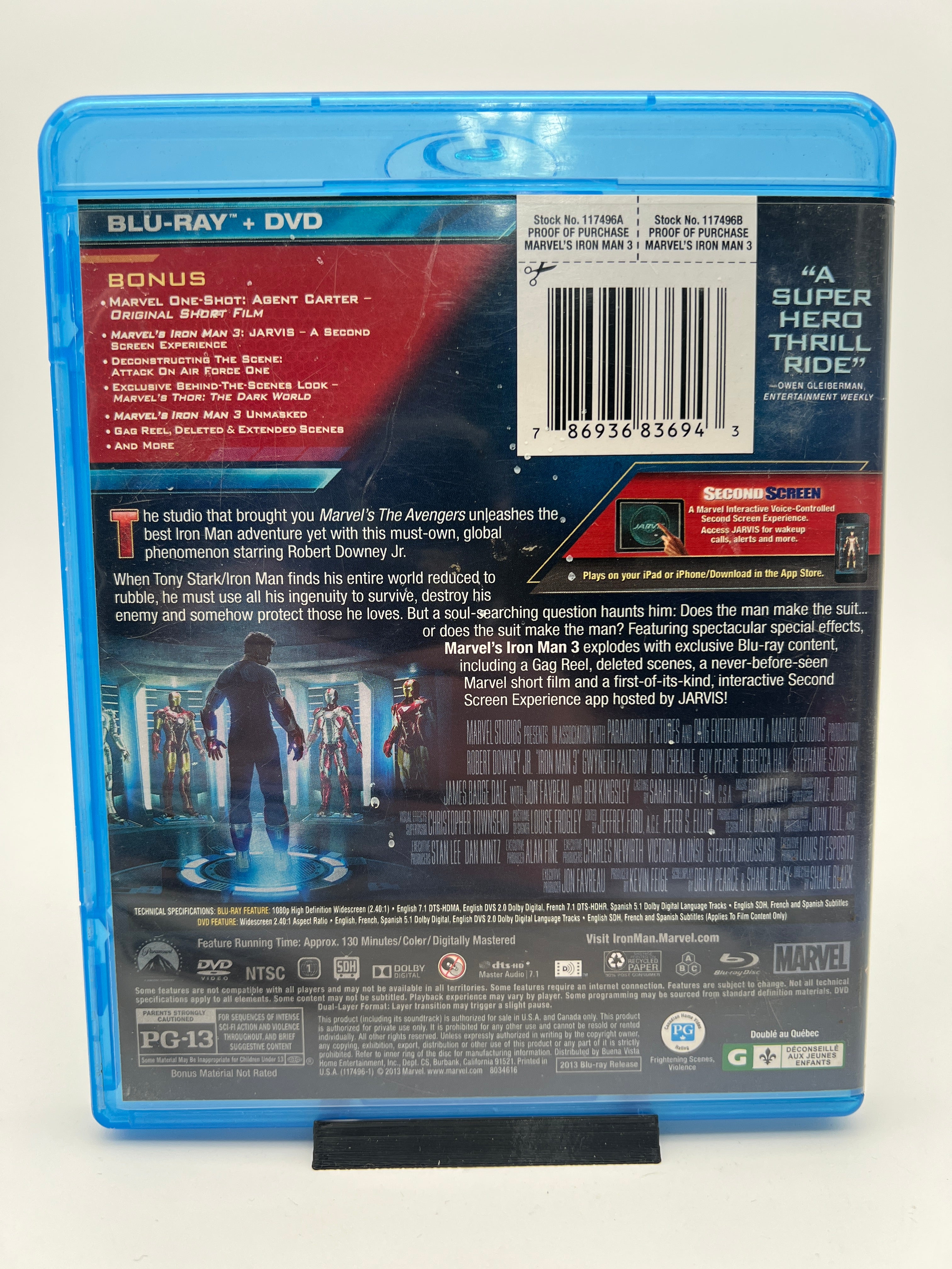 Iron Man 3 (blu-ray only)