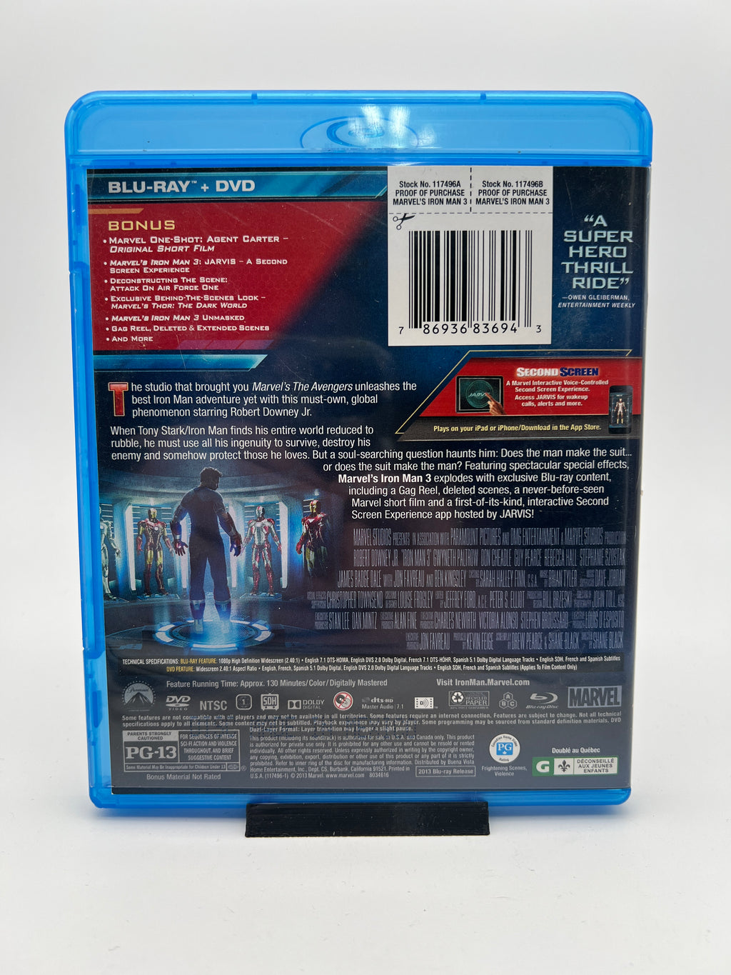 Iron Man 3 (blu-ray only)
