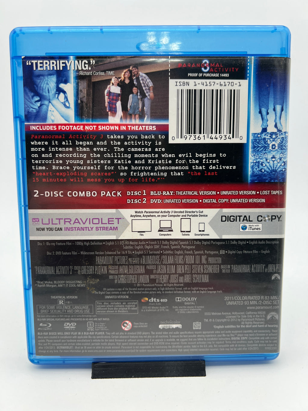 Paranormal Activity 3 (blu-ray only)