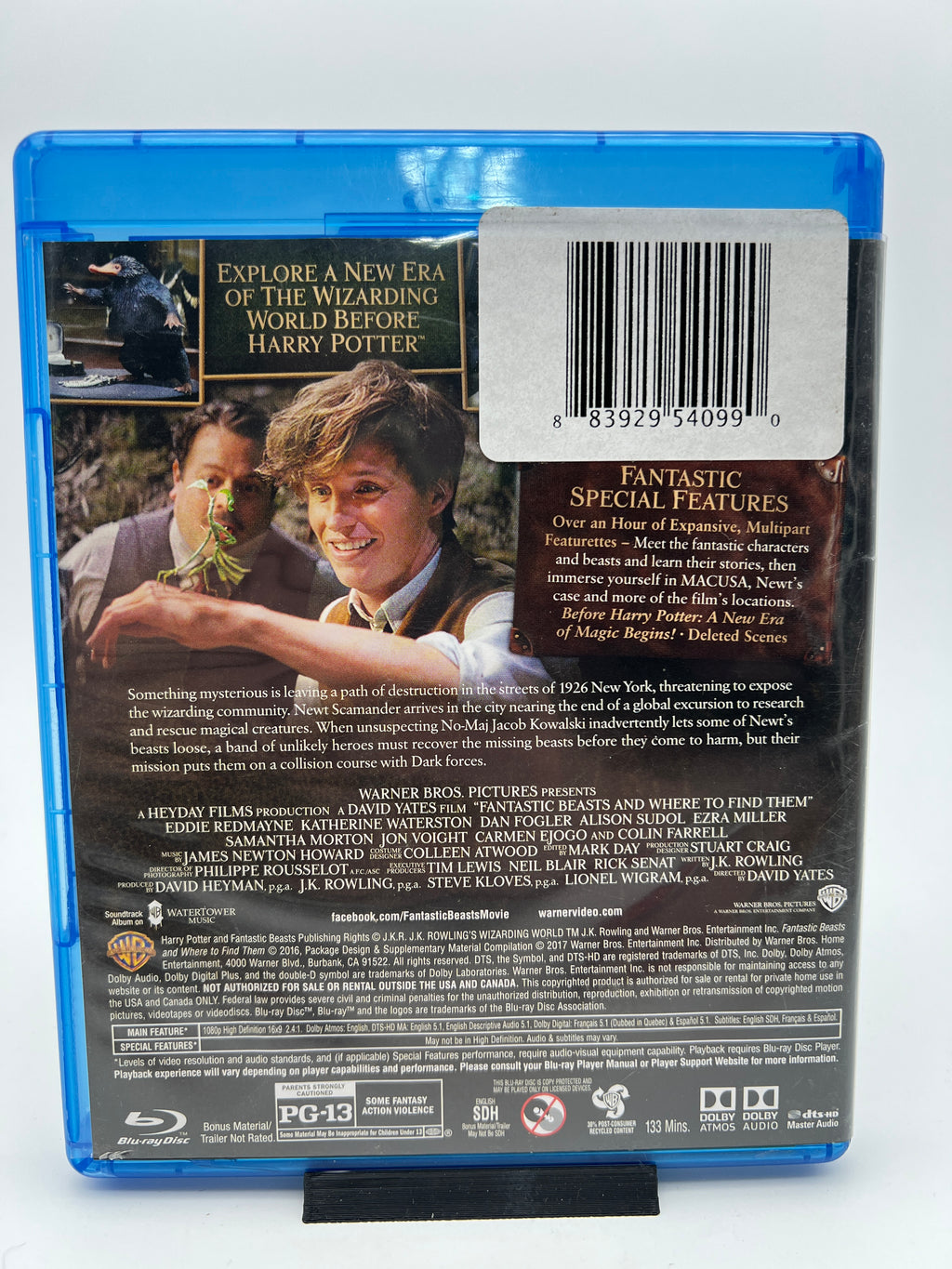 Fantastic Beasts and Where to Find Them (blu-ray only)