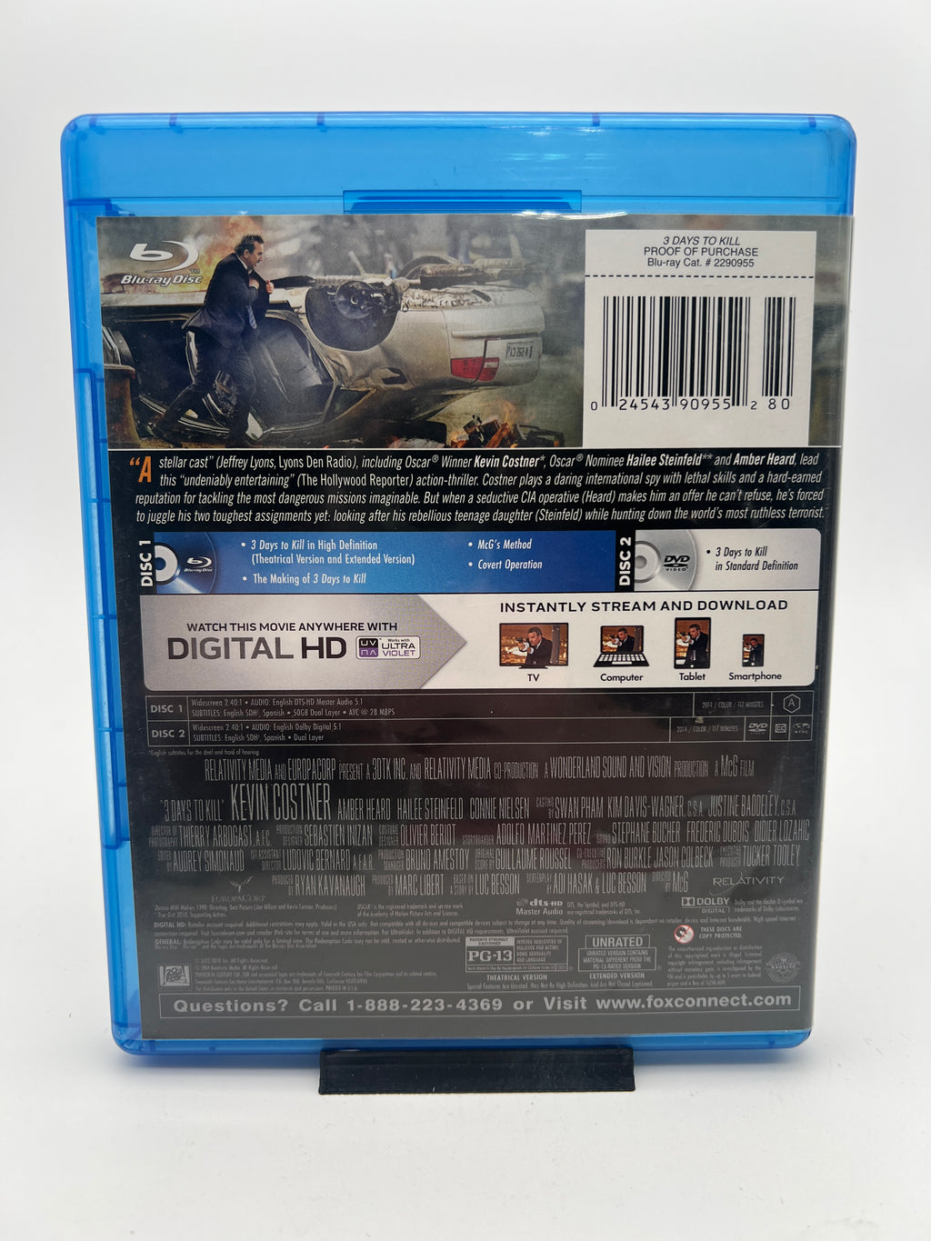 3 Days to Kill (blu-ray only)