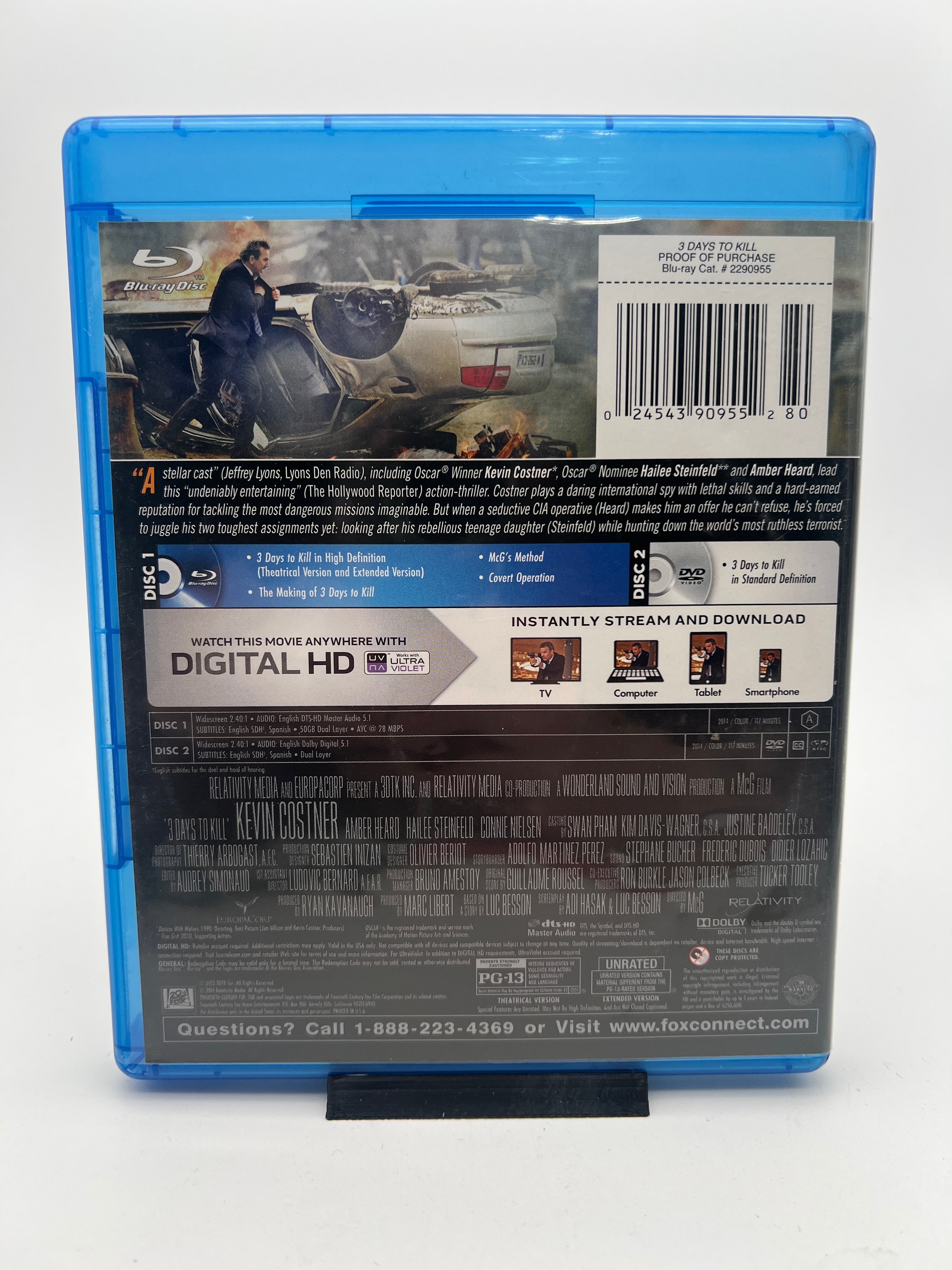 3 Days to Kill (blu-ray only)