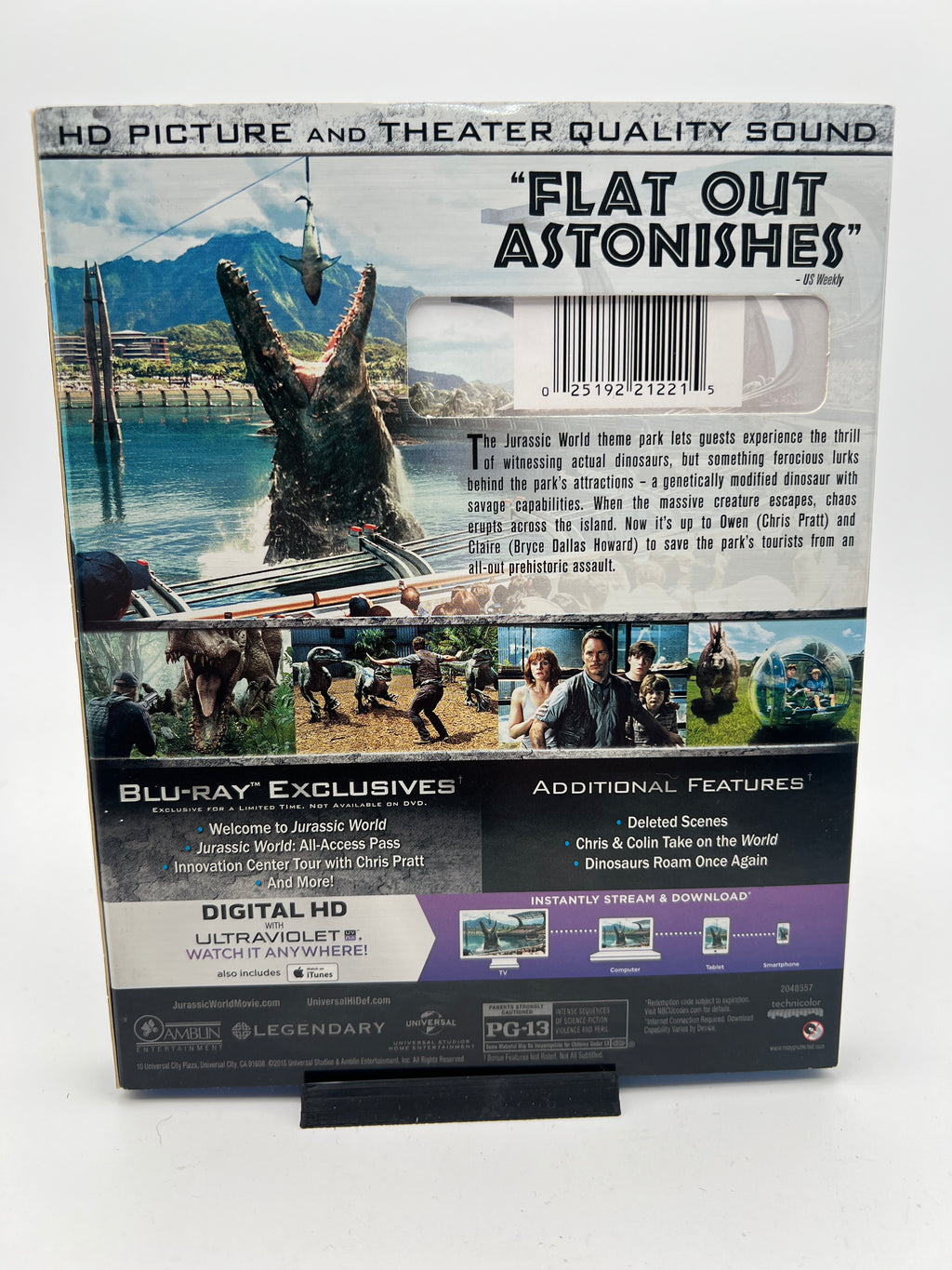 Jurassic World W/ Slipcover (blu-ray only)