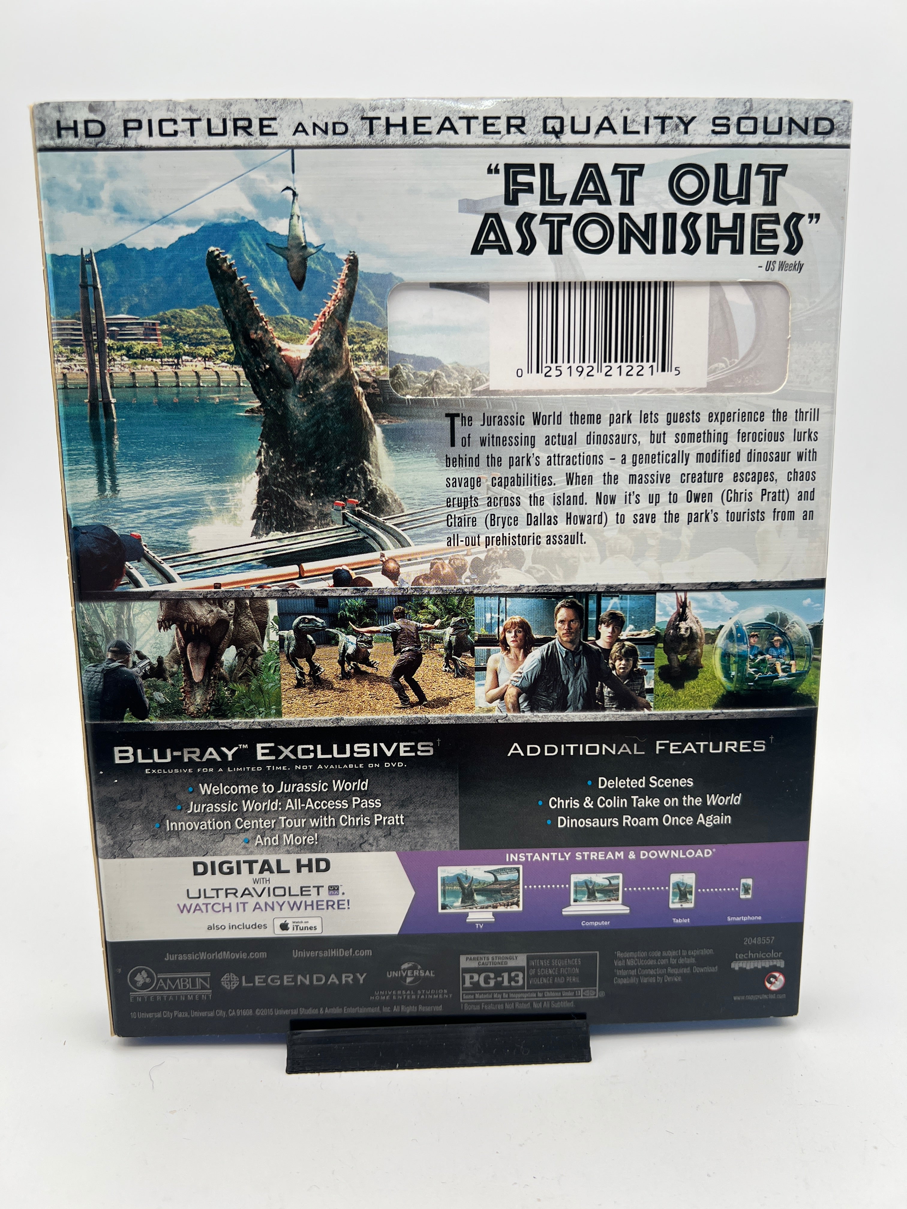 Jurassic World W/ Slipcover (blu-ray only)