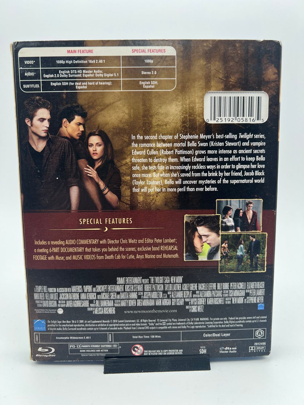 New Moon W/ Slipcover (blu-ray only)