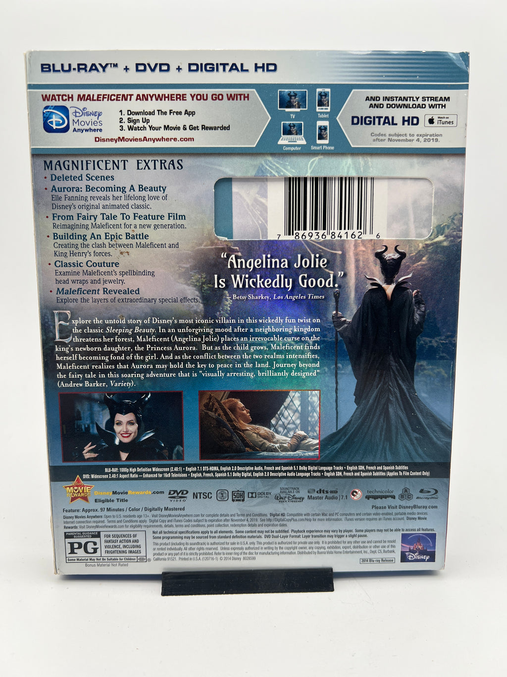 Maleficent W/ Slipcover (blu-ray only)