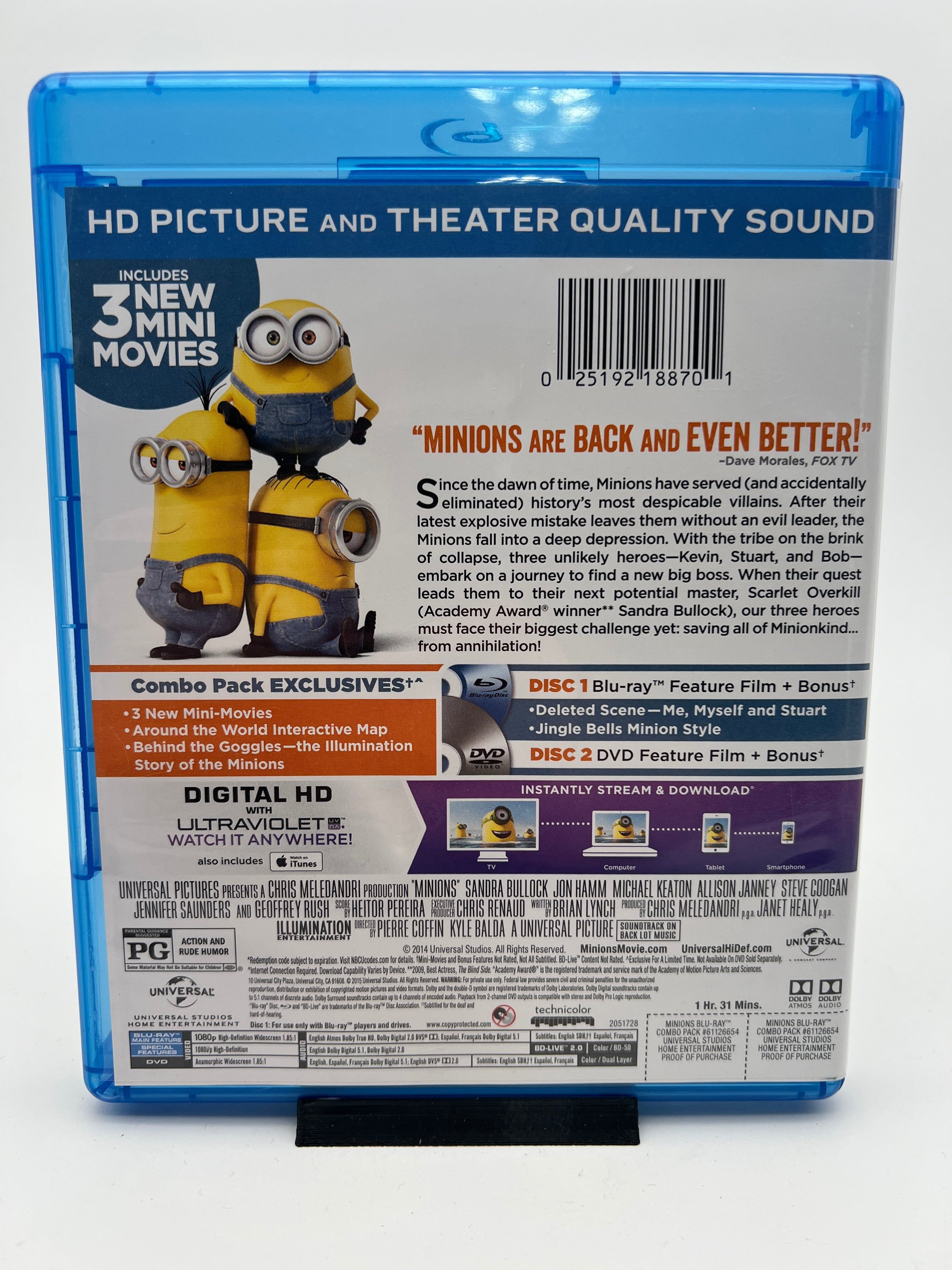 Minions (blu-ray only)
