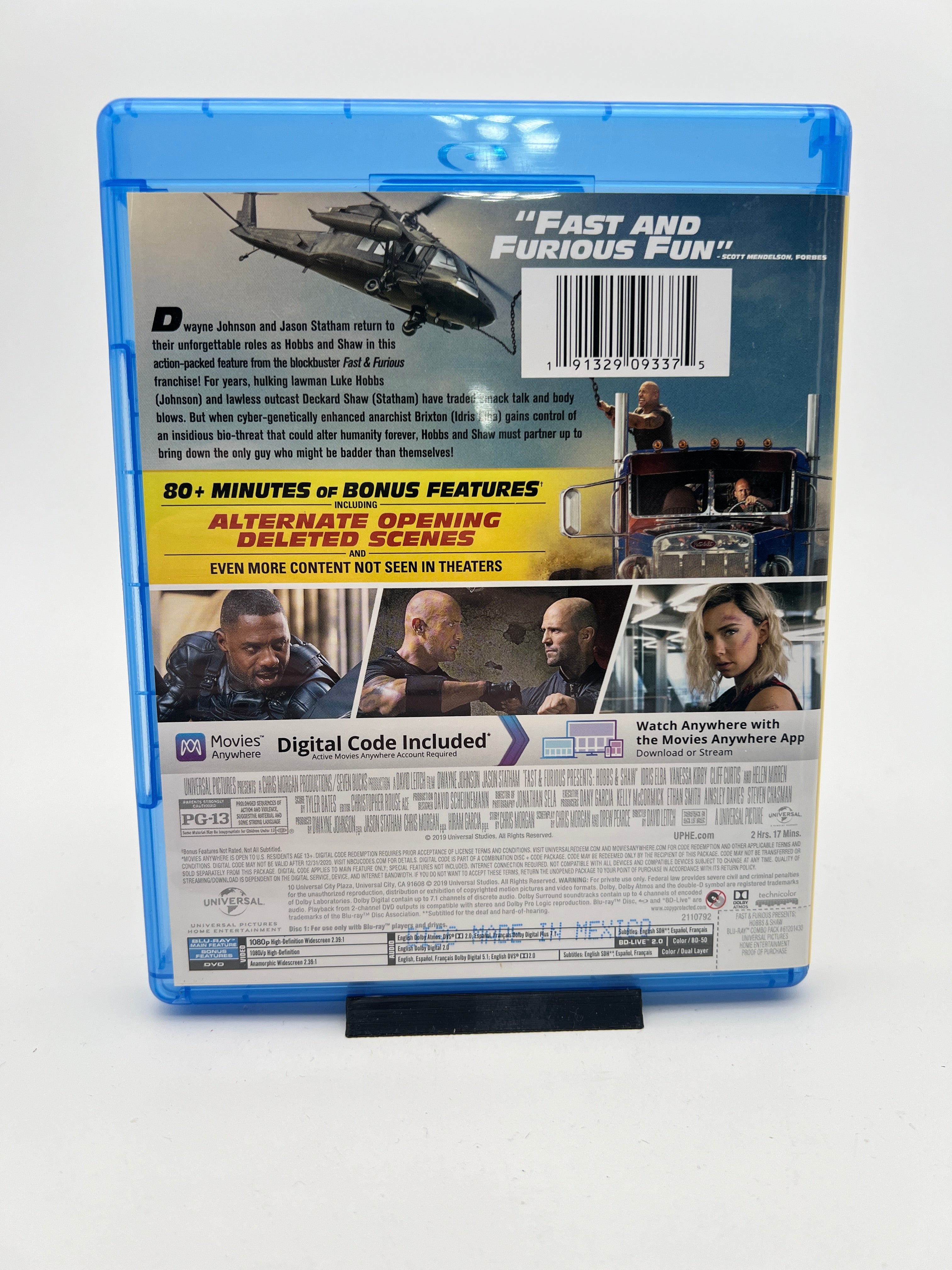 Hobbs & Shaw (blu-ray only)