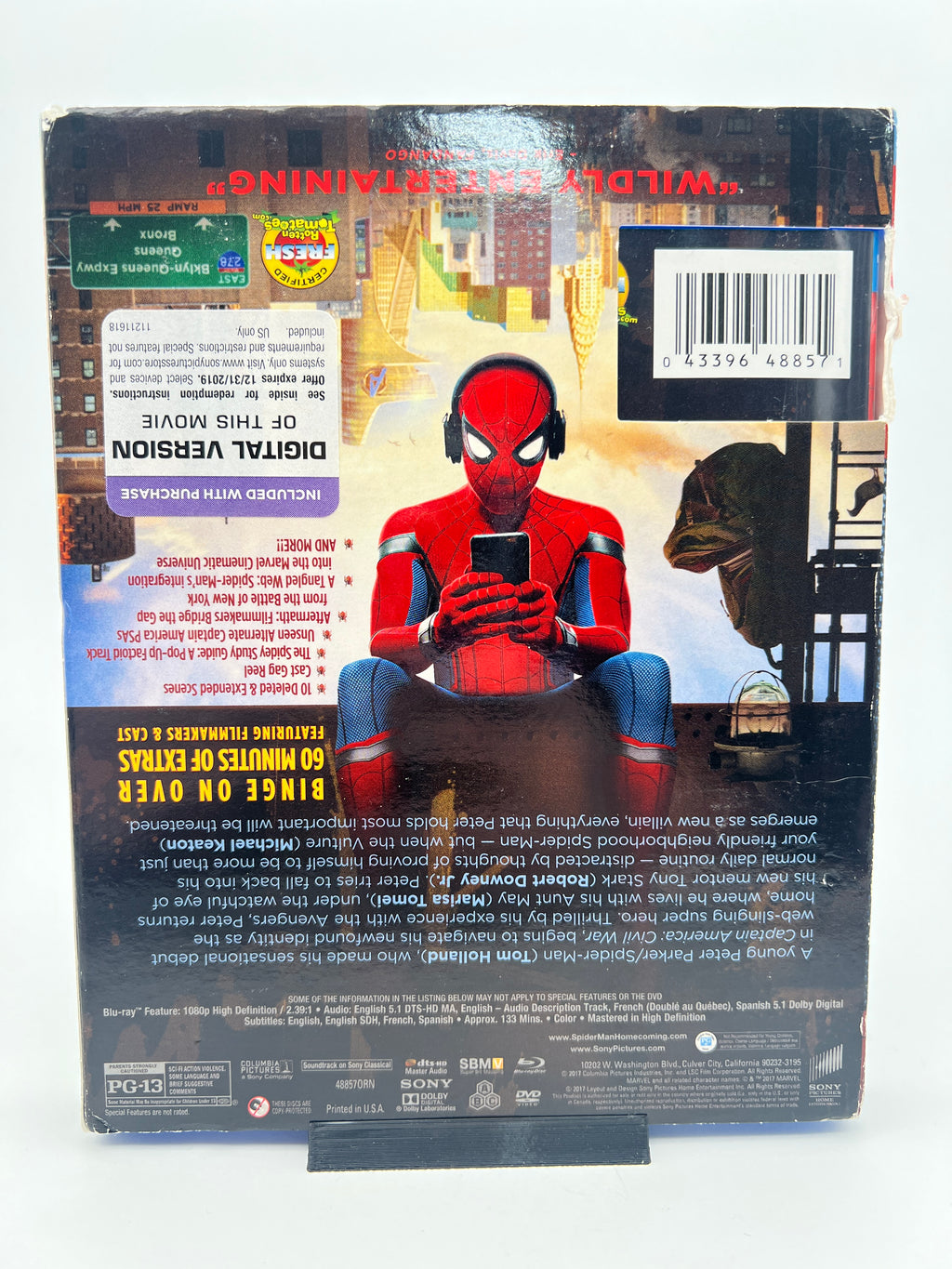 Spider-man Homecoming W/ Slipcover (blu-ray only)