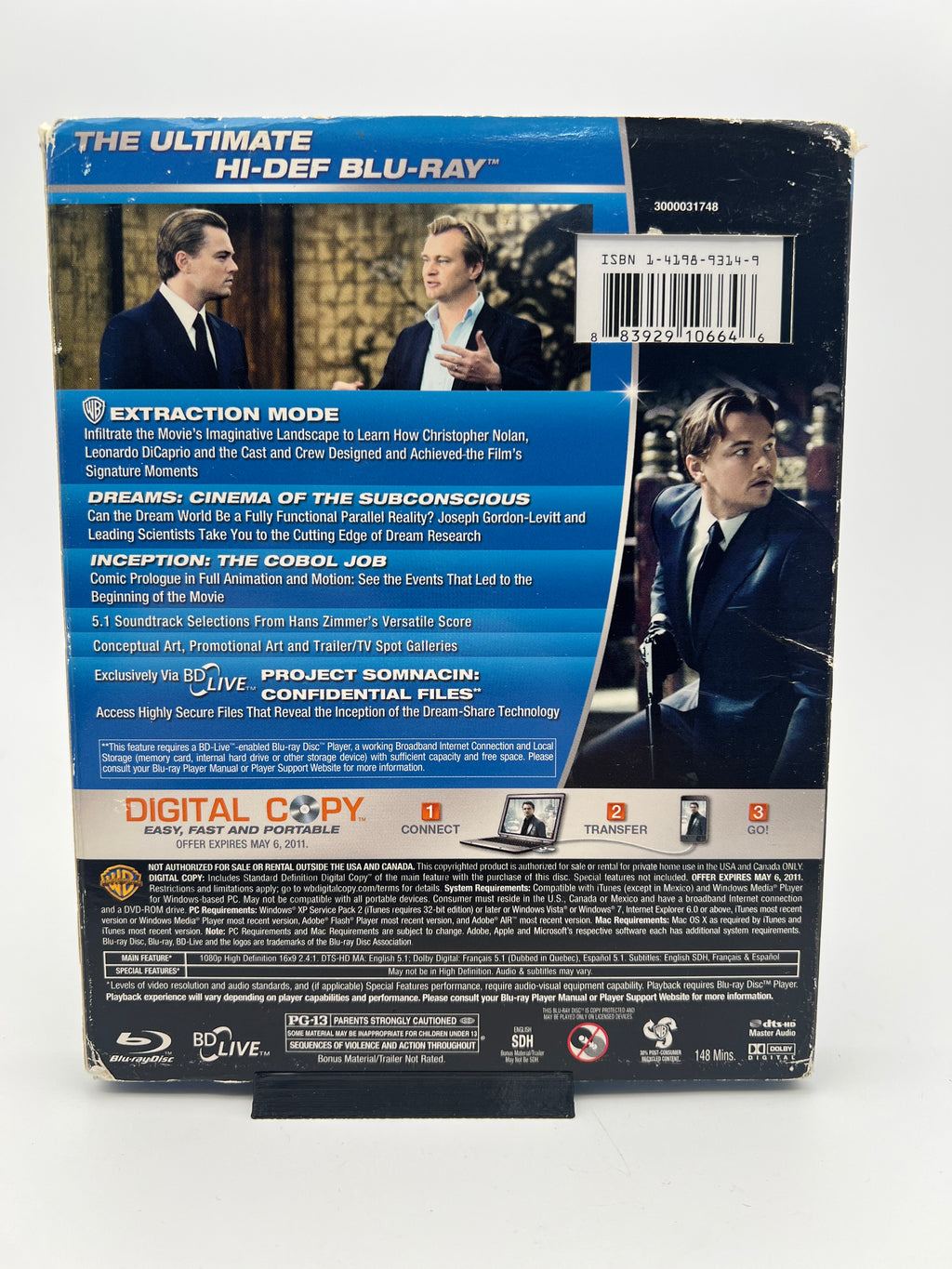 Inception W/ Slipcover (blu-ray only)