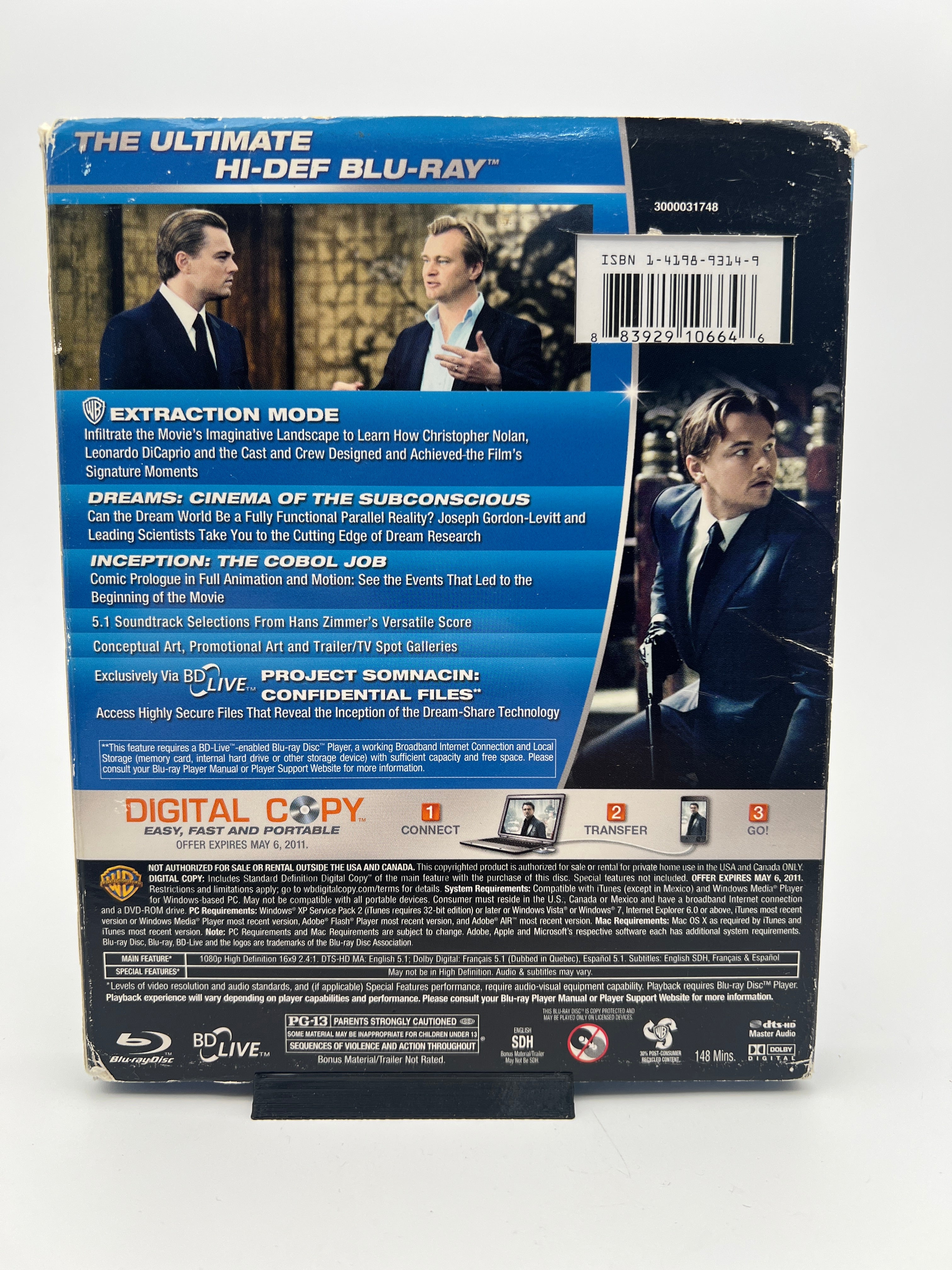 Inception W/ Slipcover (blu-ray only)
