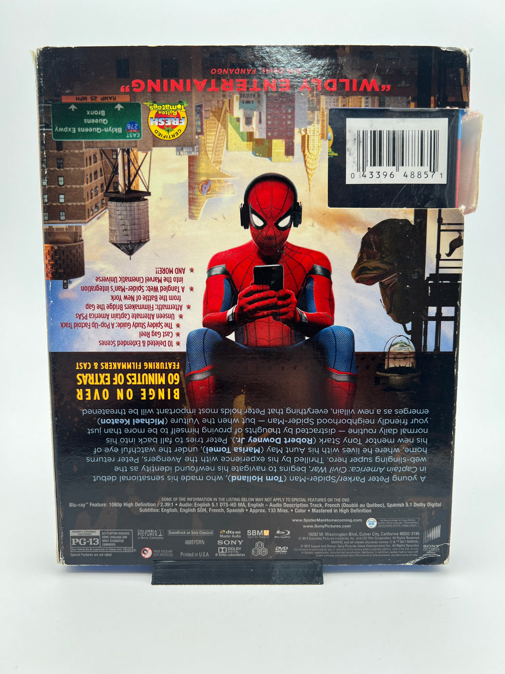 Spider-man Homecoming W/ Slipcover (blu-ray only)