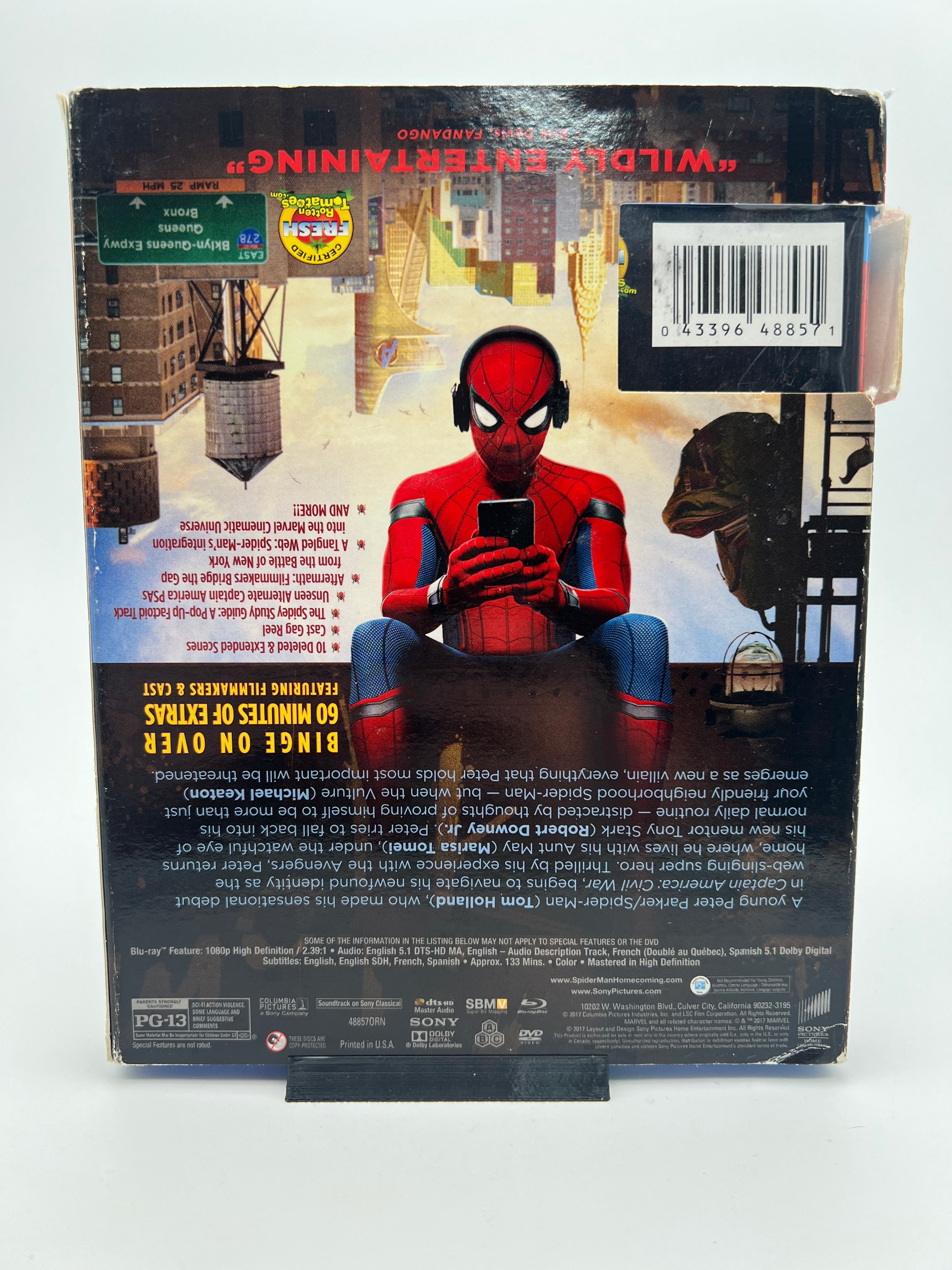 Spider-man Homecoming W/ Slipcover (blu-ray only)