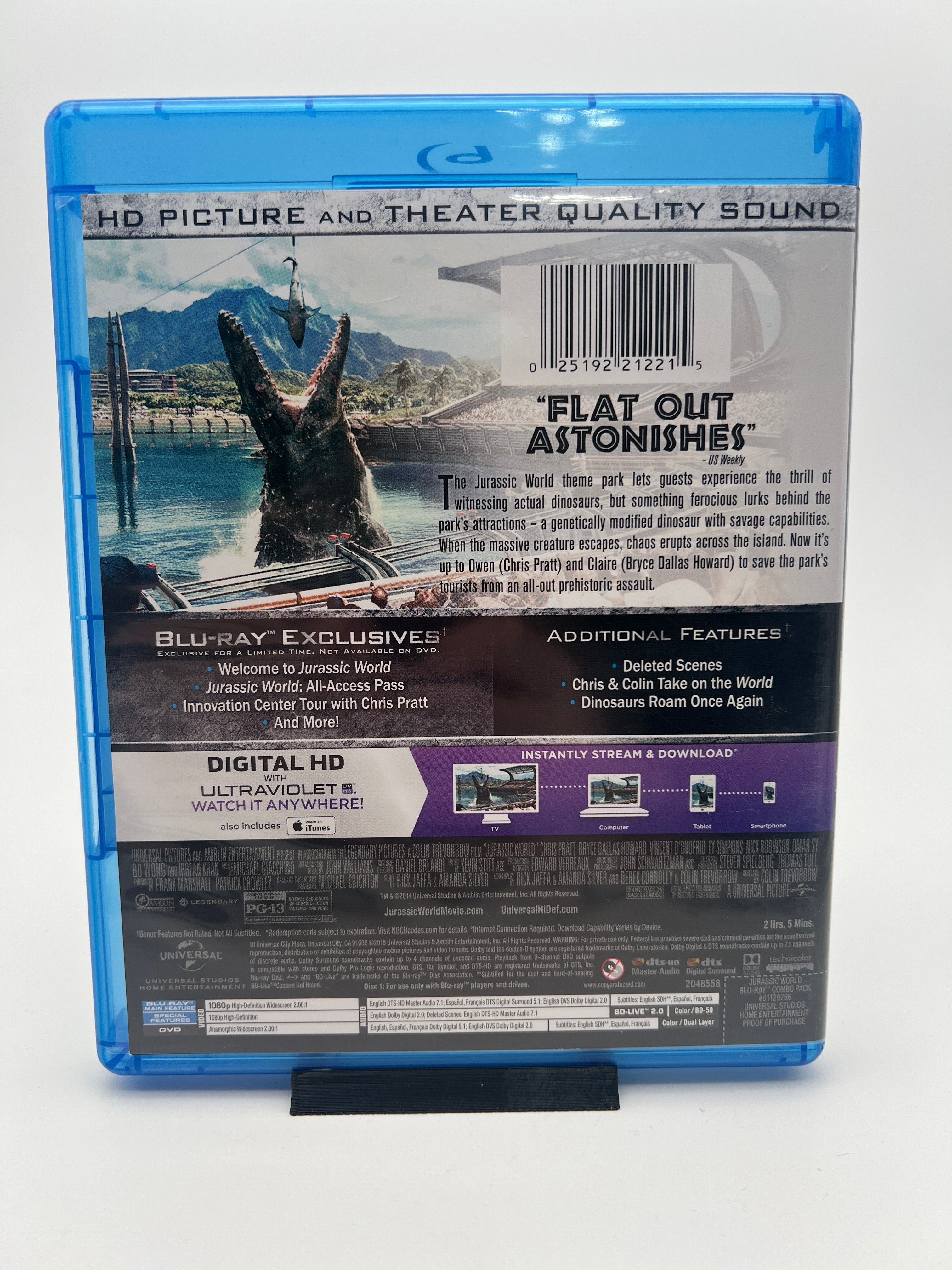 Jurassic World (blu-ray only)