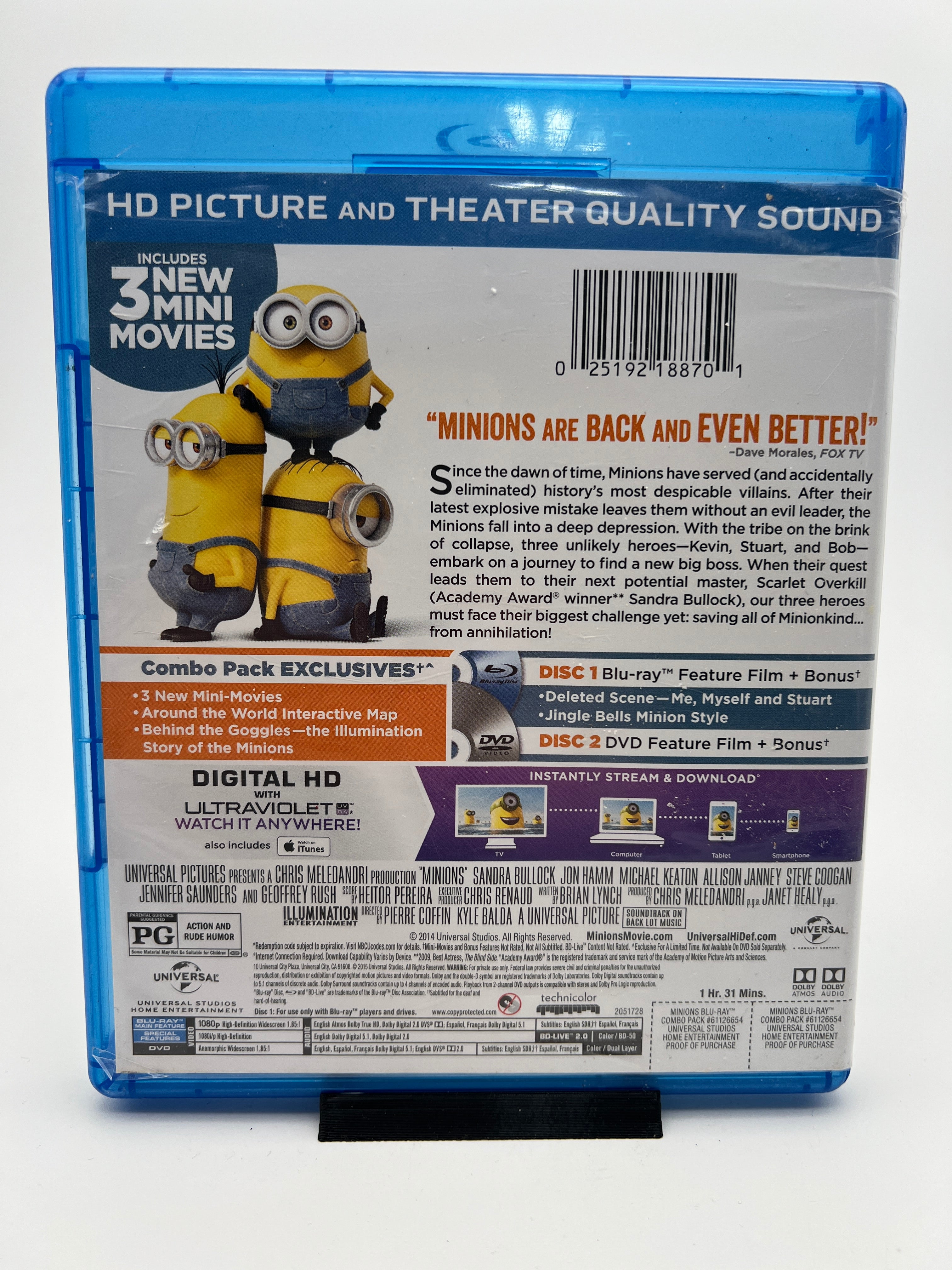 Minions (blu-ray only)