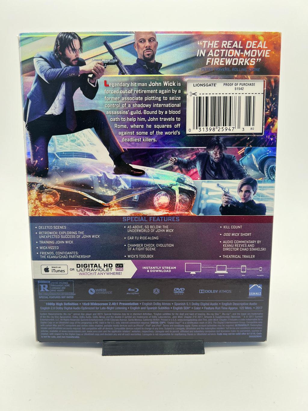 John Wick Chapter 2 W/ Slipcover