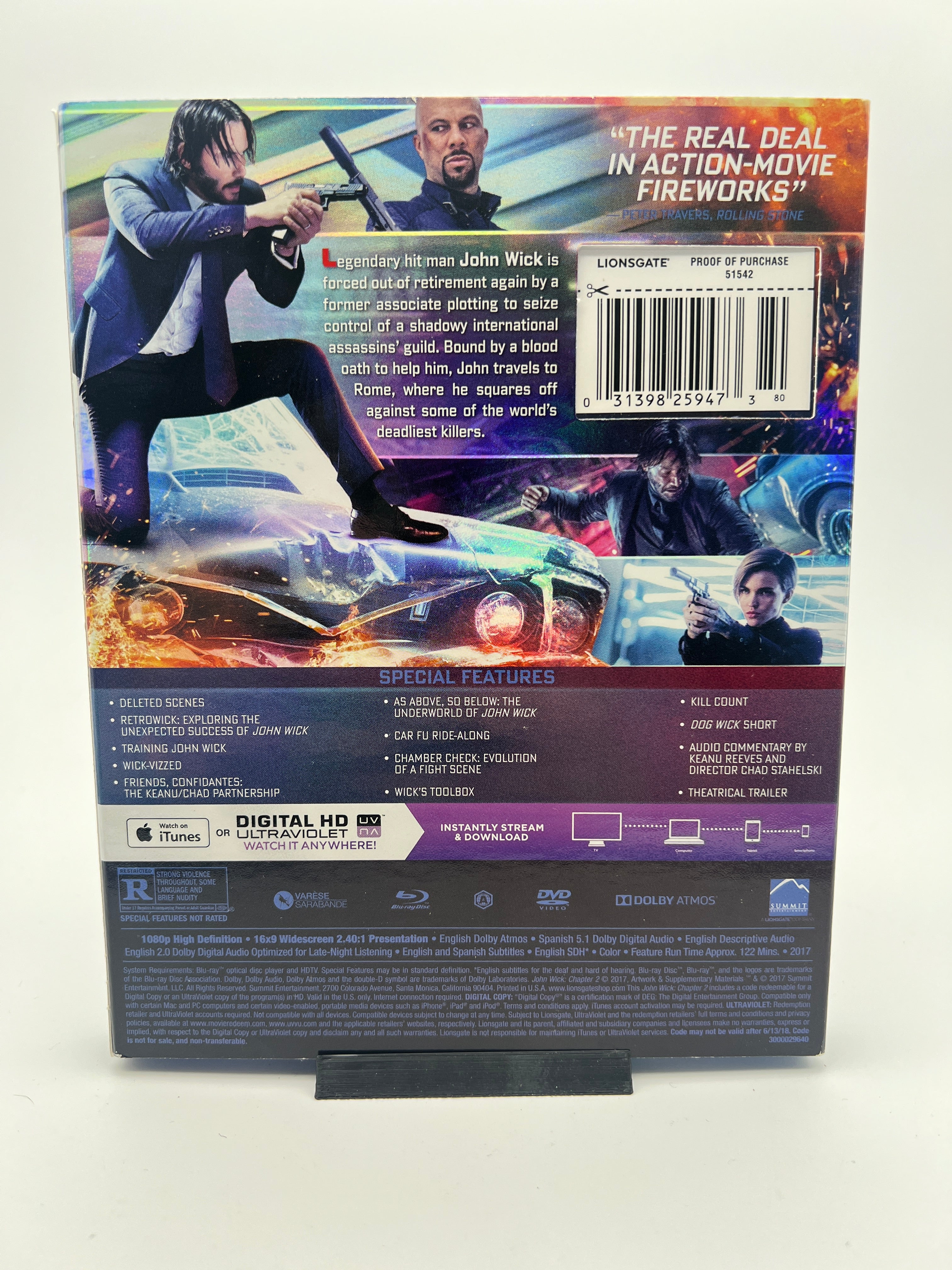 John Wick Chapter 2 W/ Slipcover