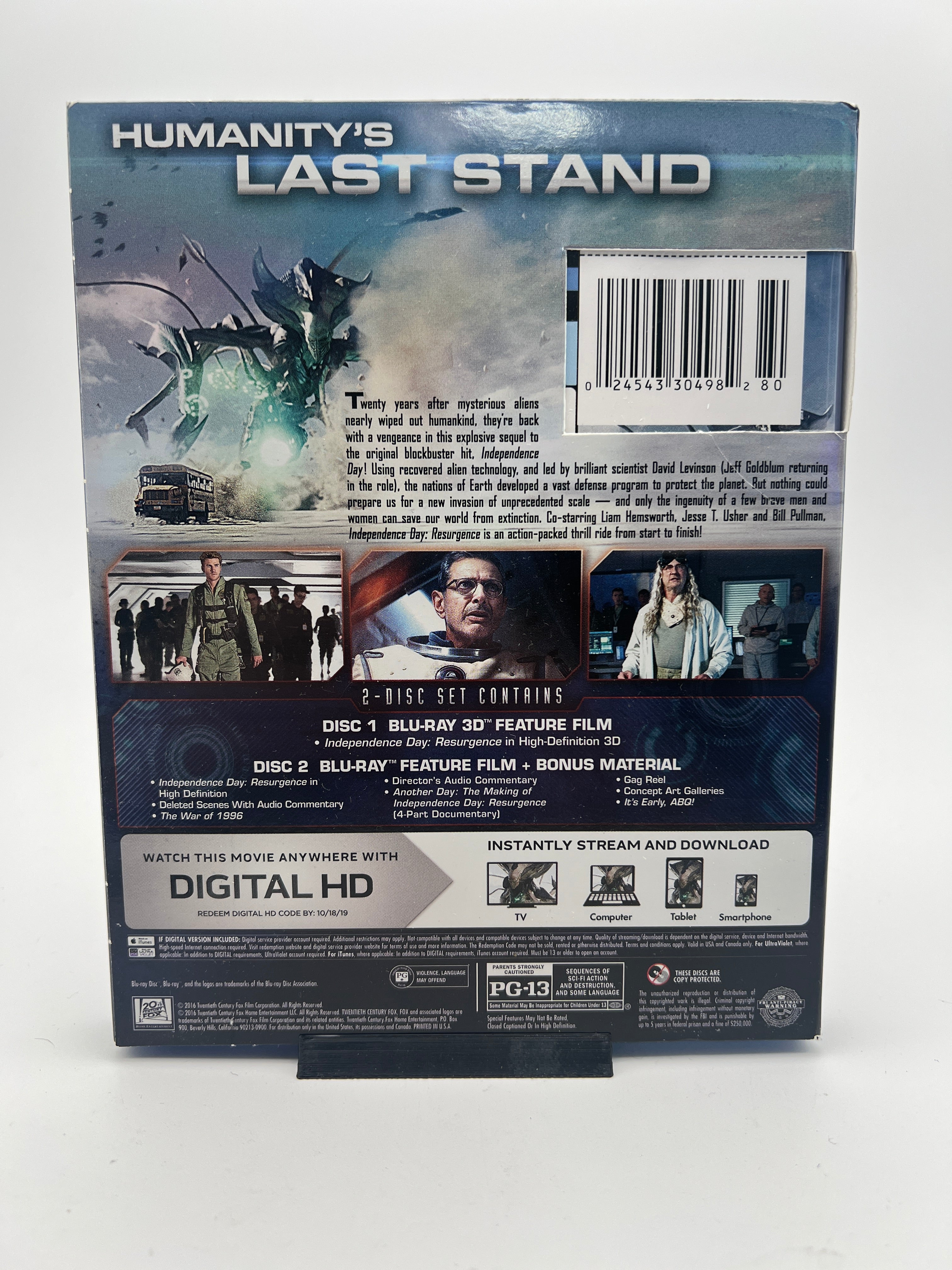 Independence Day: Resurgence 3D W/ Slipcover