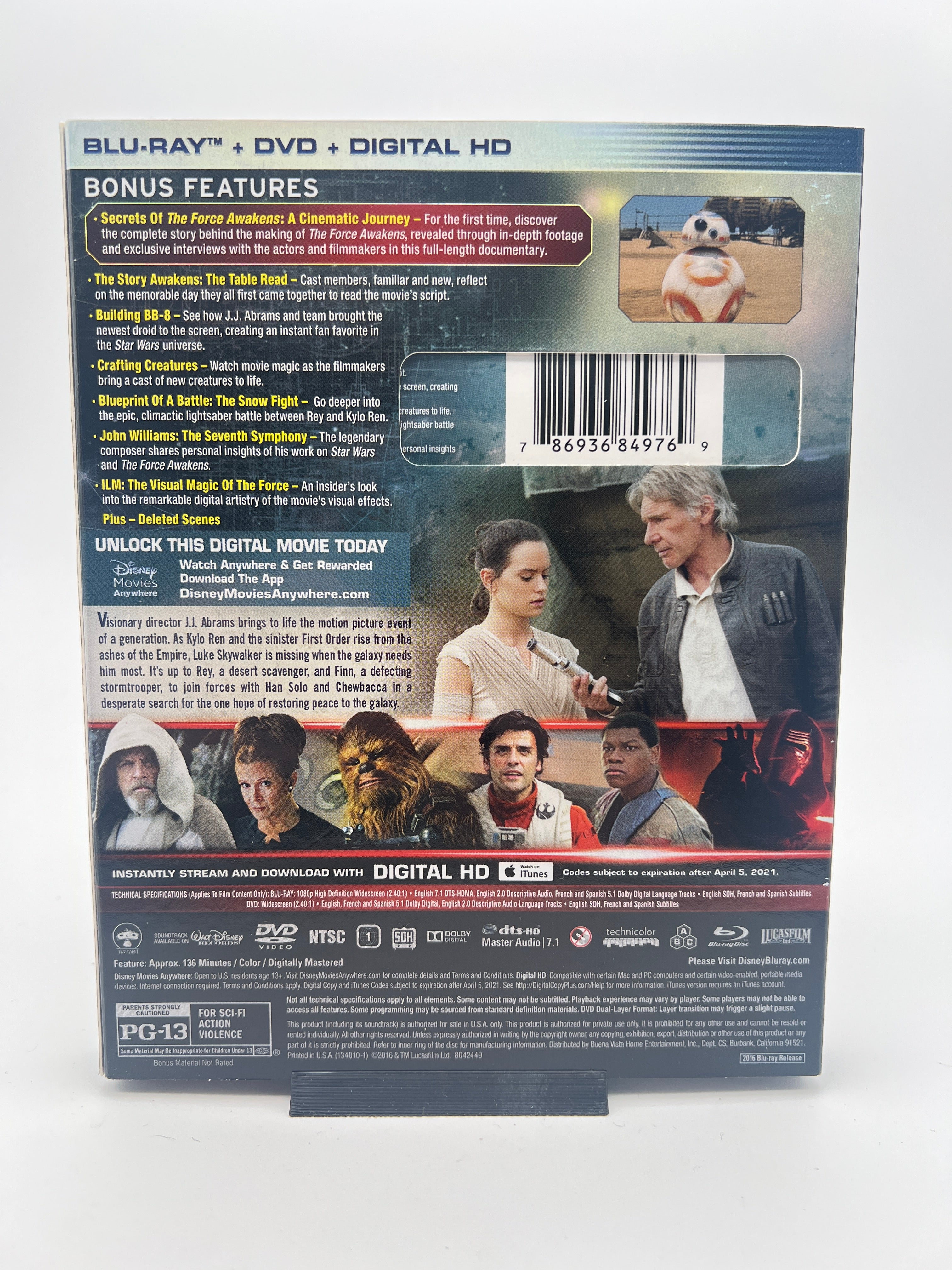 Star Wars The Force Awakens W/ Slipcover